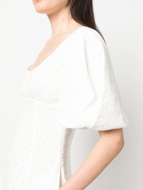 Kenzo o1y1025 Midi Dress in White Size S / US 4 / IT 40 - 2 Thumbnail