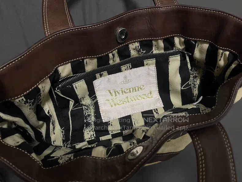 Vivienne Westwood Vivienne Westwood size os Canvas and Leather Brown Letter L Size ONE SIZE - 5 Thumbnail