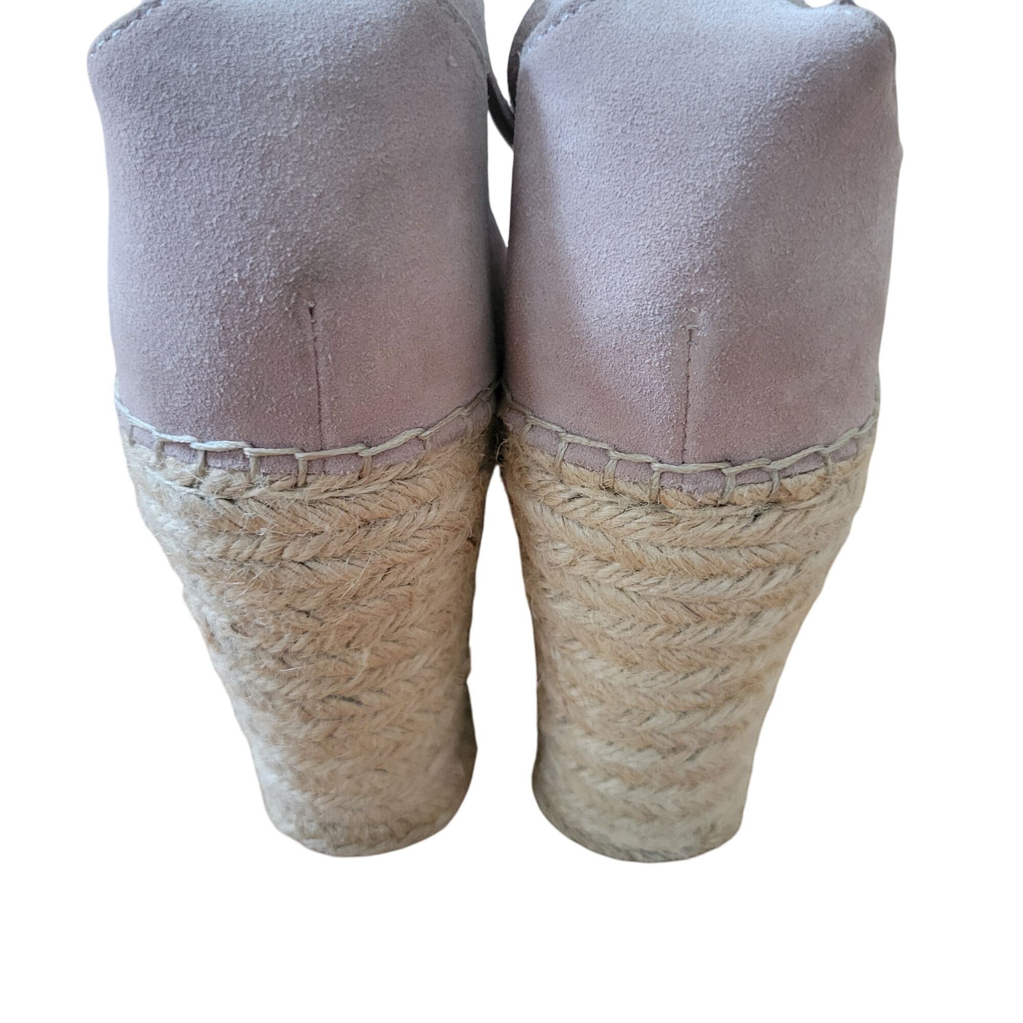 Marc Fisher Marc Fisher 9.5 Suede Leather Espadrille Platform Wedge Sand Size US 9.5 / IT 39.5 - 10 Thumbnail