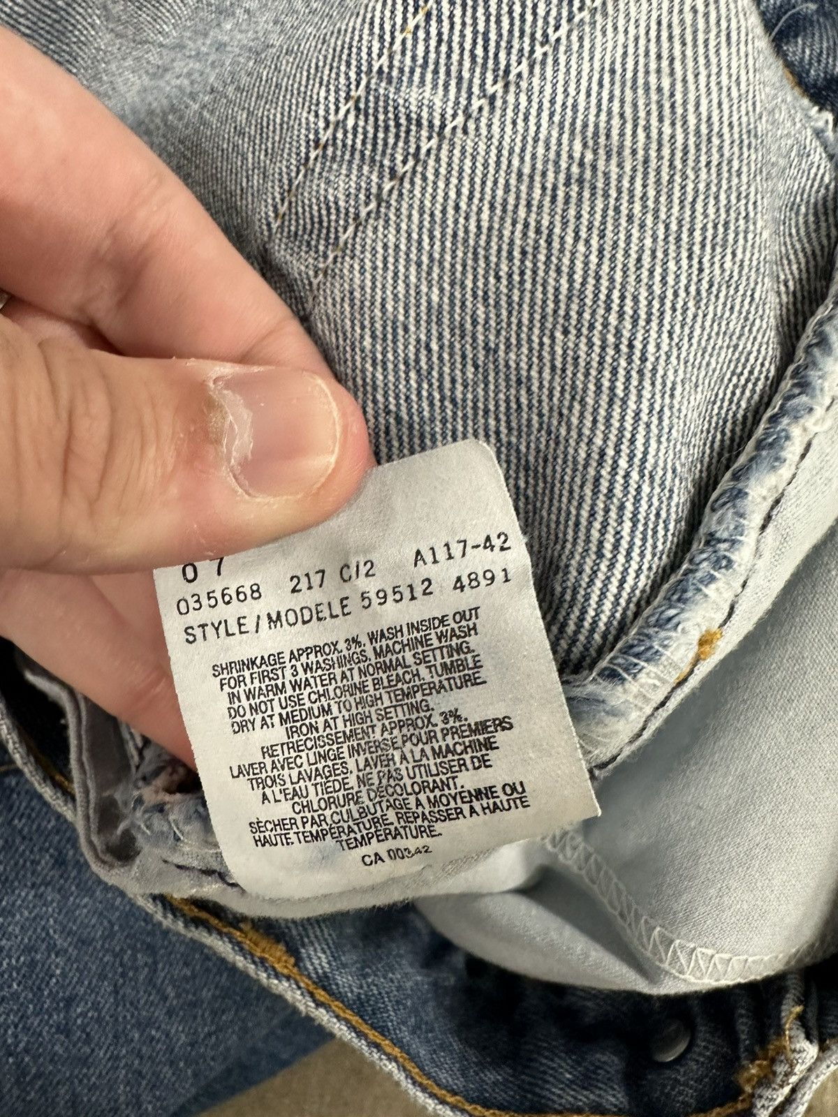 Levi's × Vintage Vintage 90s Levi’s 512 Denim Tab Blue Jeans Size 32 Size US 32 / EU 48 - 12 Thumbnail