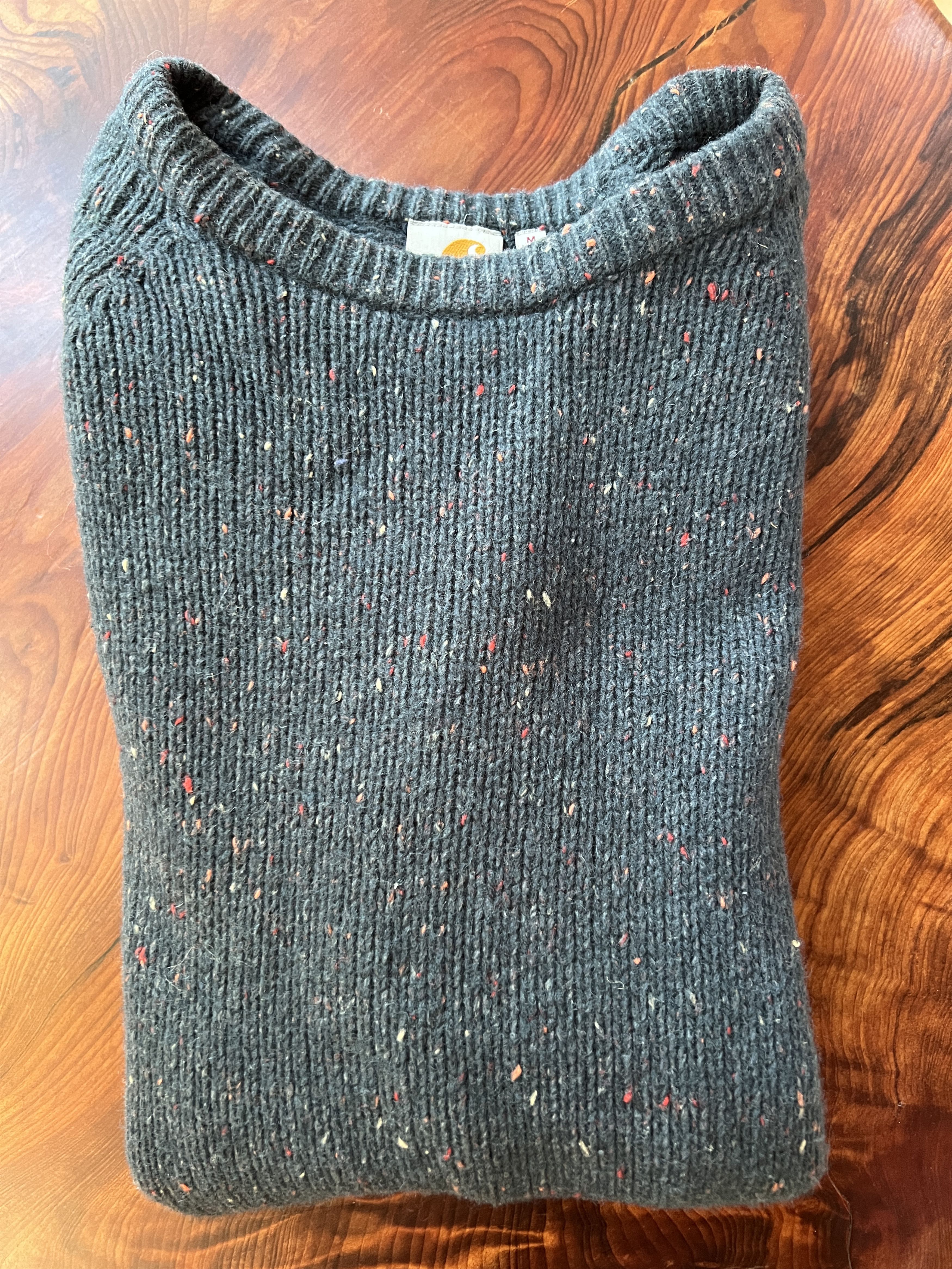 Carhartt Carhartt Anglistic Sweater • Dark Blue Heather • Speckled Size US M / EU 48-50 / 2 - 3 Thumbnail