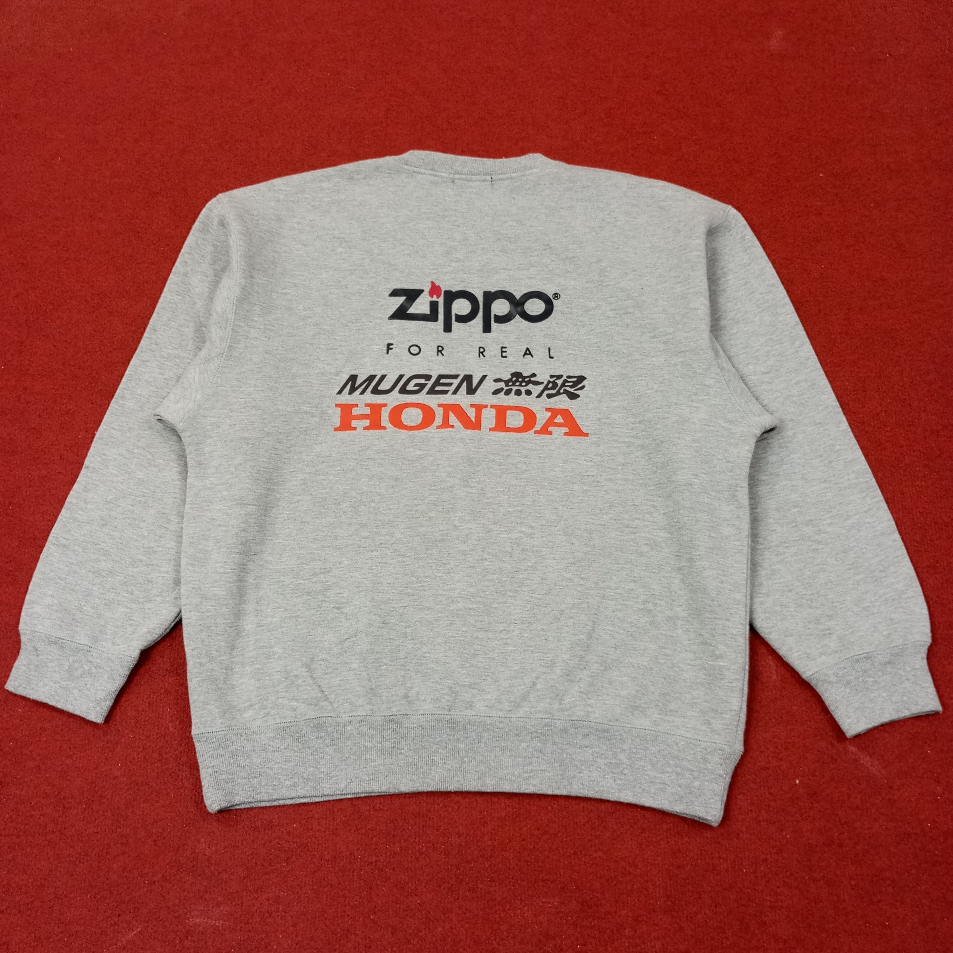 Vintage Zippo X Custom Mugen Honda Art Sweatshirt c247n15 Size US L / EU 52-54 / 3 - 1 Thumbnail