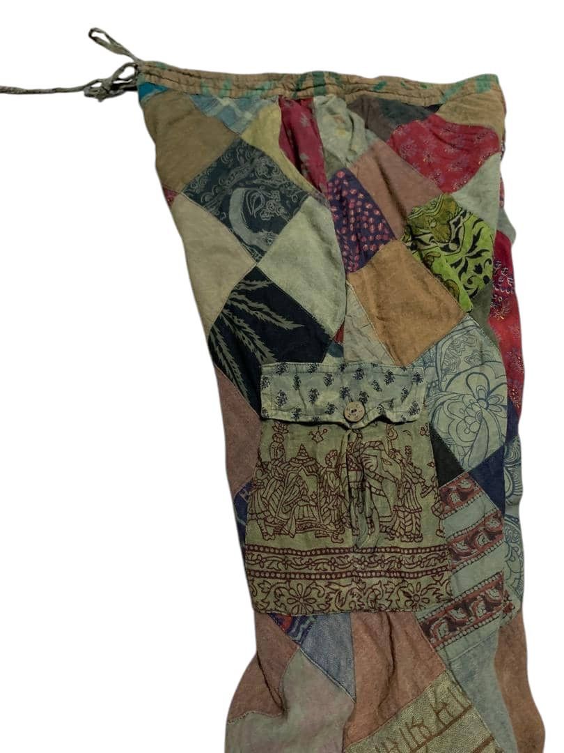 If Six Was Nine Vintage Japanese Brand Patchwork Cargo Relaxed Pants Size US 34 / EU 50 - 4 Thumbnail