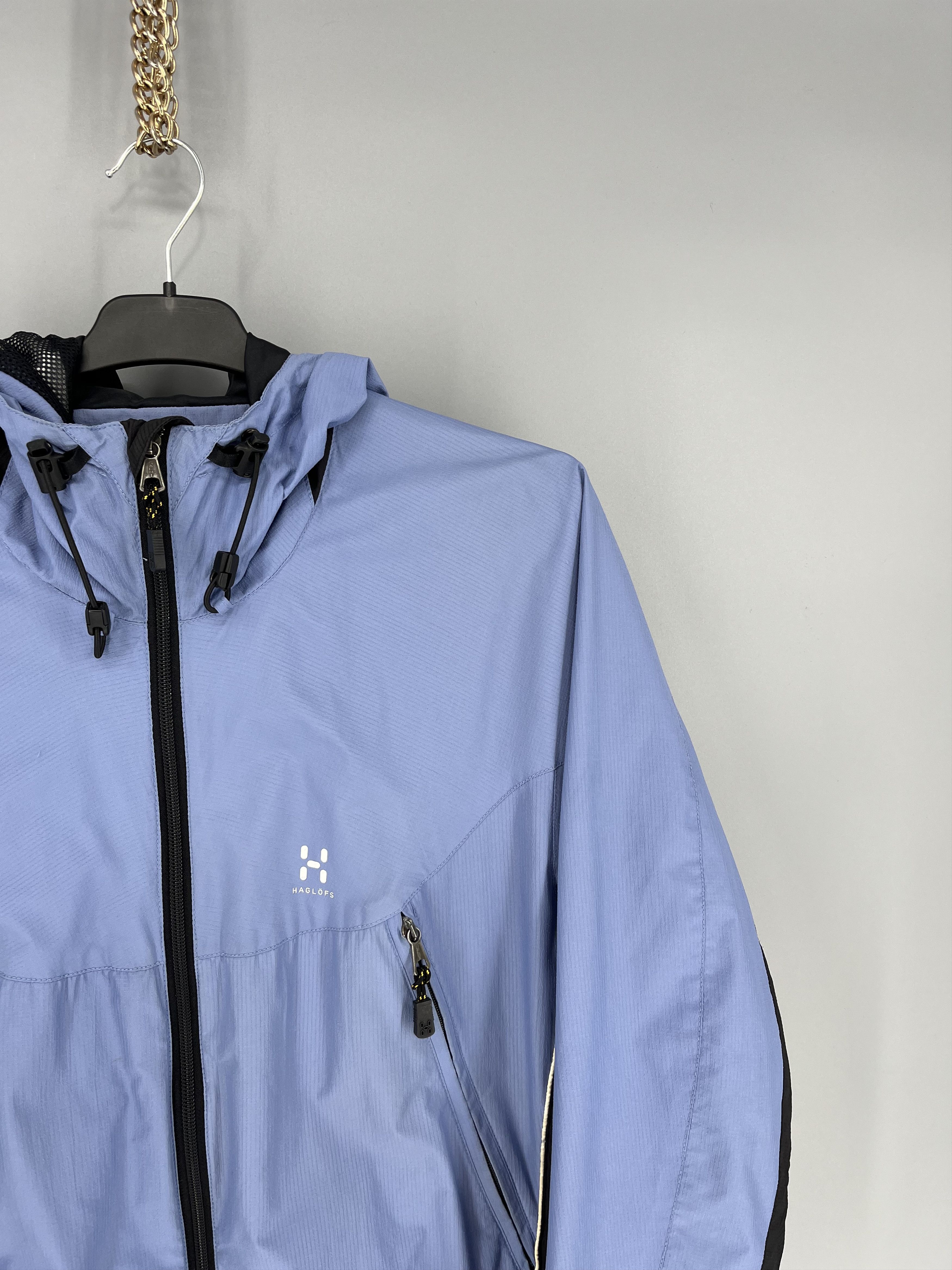 Haglofs Women’s Woman Haglöfs Windbreaker Jacket Blue Nylon Size L Size M / US 6-8 / IT 42-44 - 4 Thumbnail