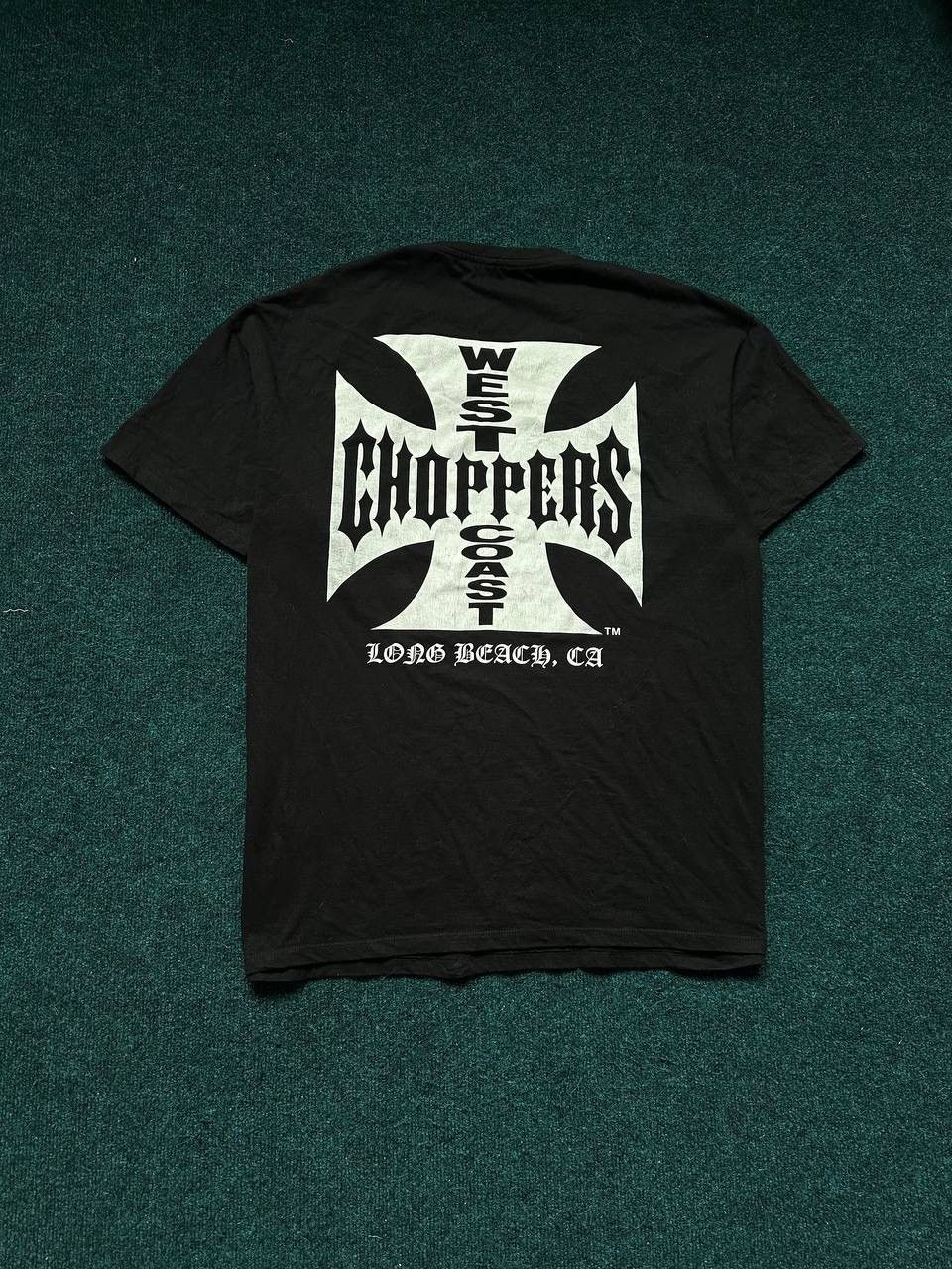 WEST COAST CHOPPERS Men's T-Shirt - Original Iron Cross Design - Black With Red Cross - BRAND NEW WITH TAGS