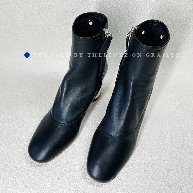 Proenza Schouler Proenza Schouler Metallic Heel Leather Ankle Boots Size US 5 / IT 35 - 1 Thumbnail