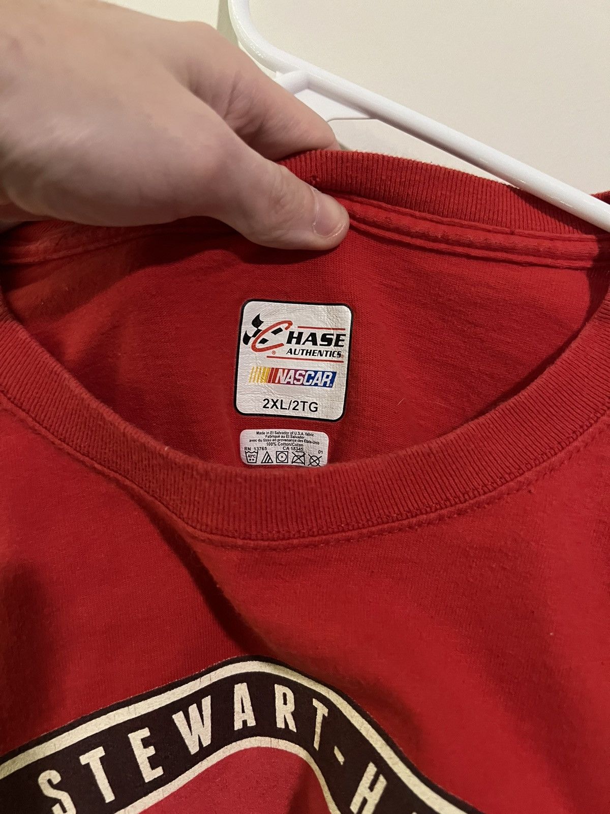 Chase Authentics × NASCAR × Vintage Crazy 2000s NASCAR Tony Stewart Racing Tee Size US XXL / EU 58 / 5 - 5 Thumbnail