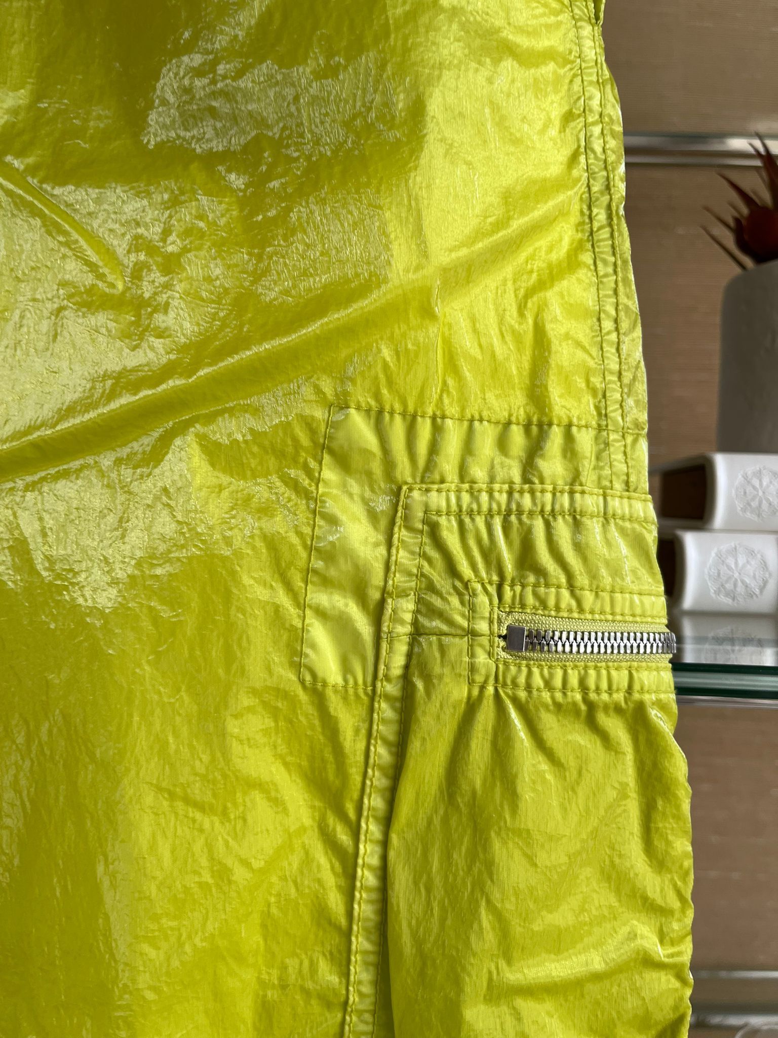 Bottega Veneta Multi Zip Cargo Pants in Acid Yellow Size US 30 / EU 46 - 17 Thumbnail