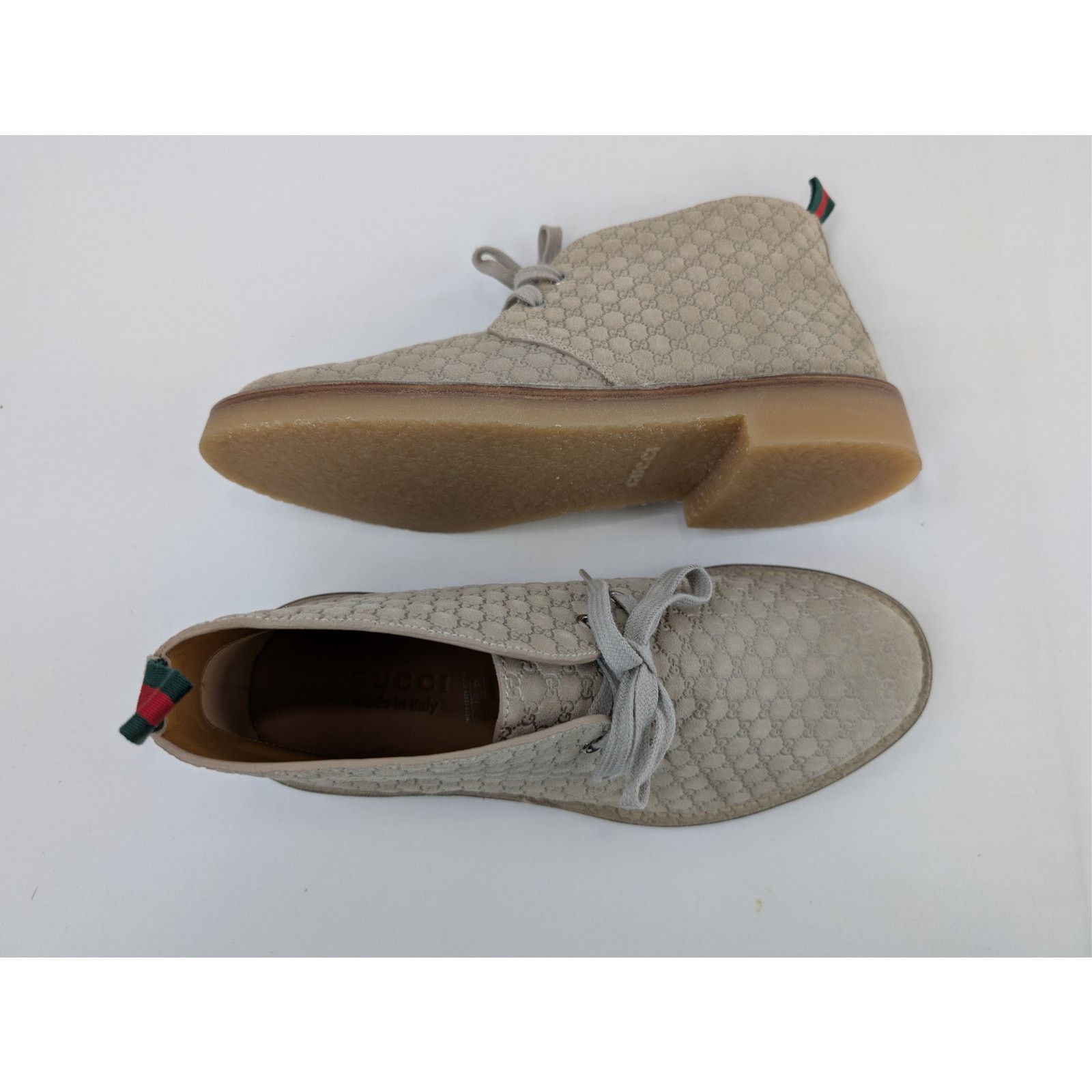 Gucci New  Beige GG Suede Chukka Boots Oatmeal EUR 10 US 11 $_57.JPG?set_id=880000500F main image 4