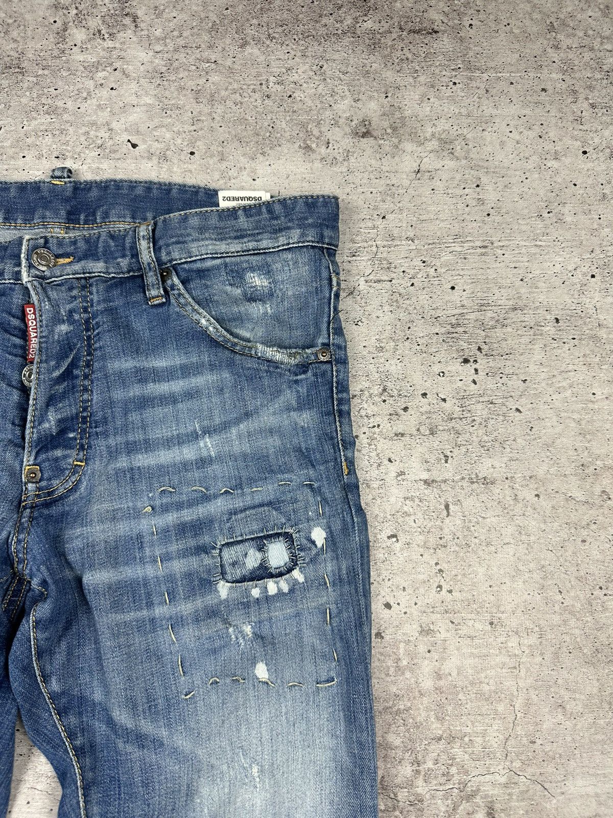Dsquared2 Dsquared2 Cool Guy Distressed Denim Jeans Pants (A035) Size US 34 / EU 50 - 2 Thumbnail