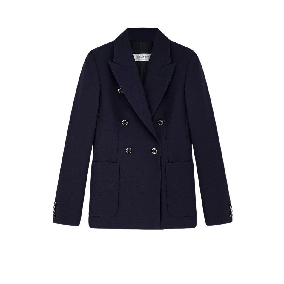 MAX MARA Ricetta Blue Wool Blazer Jacket New & Authentic (Wo