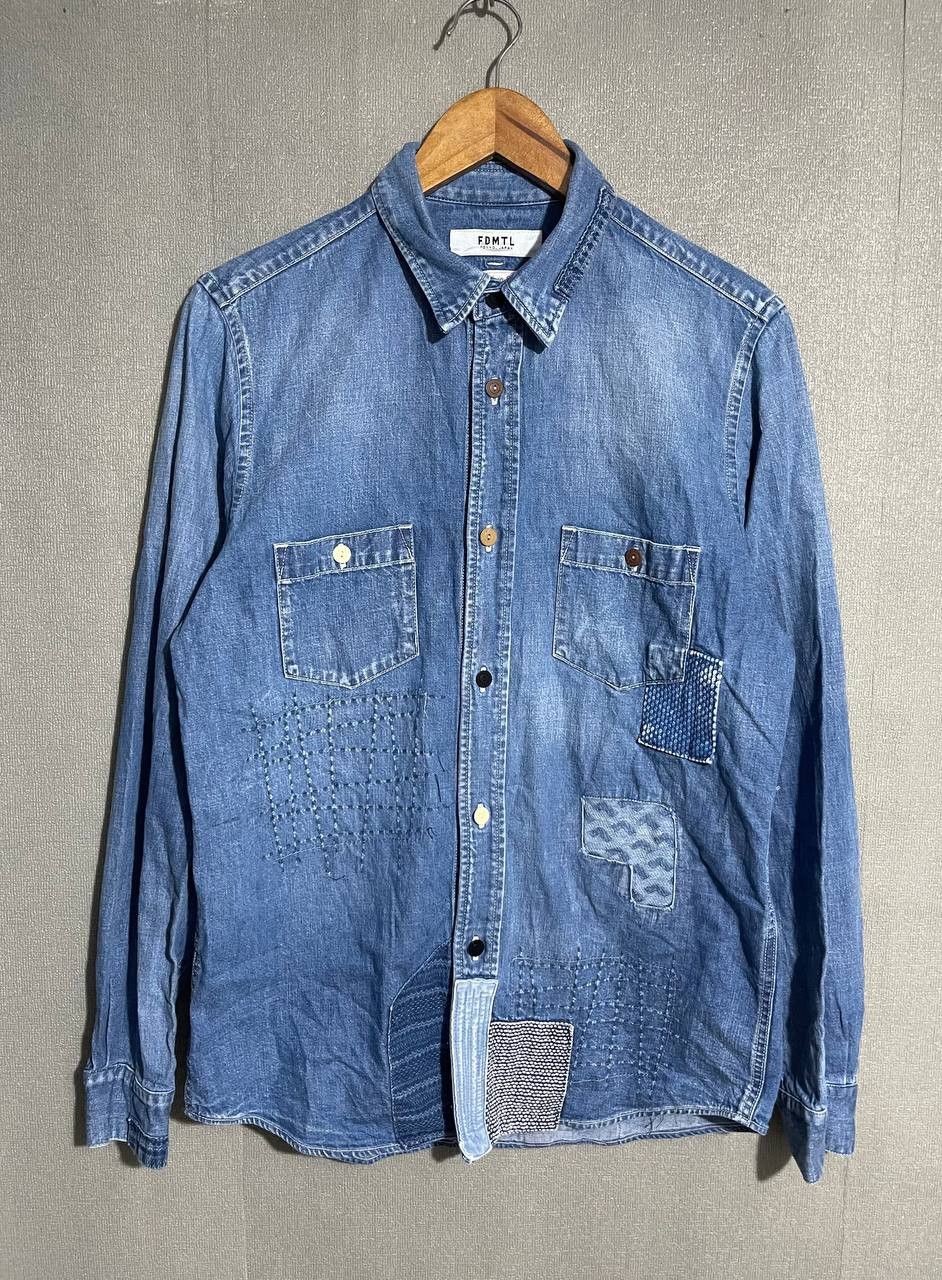 FDMTL FDMTL Denim Patchwork shirt Size US L / EU 52-54 / 3 - 1 Thumbnail