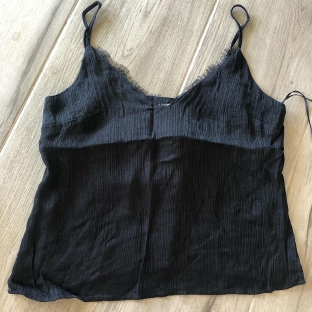 Designer Skies Are Blue Black Camisole Tank Top Size S / US 4 / IT 40 - 1 Thumbnail