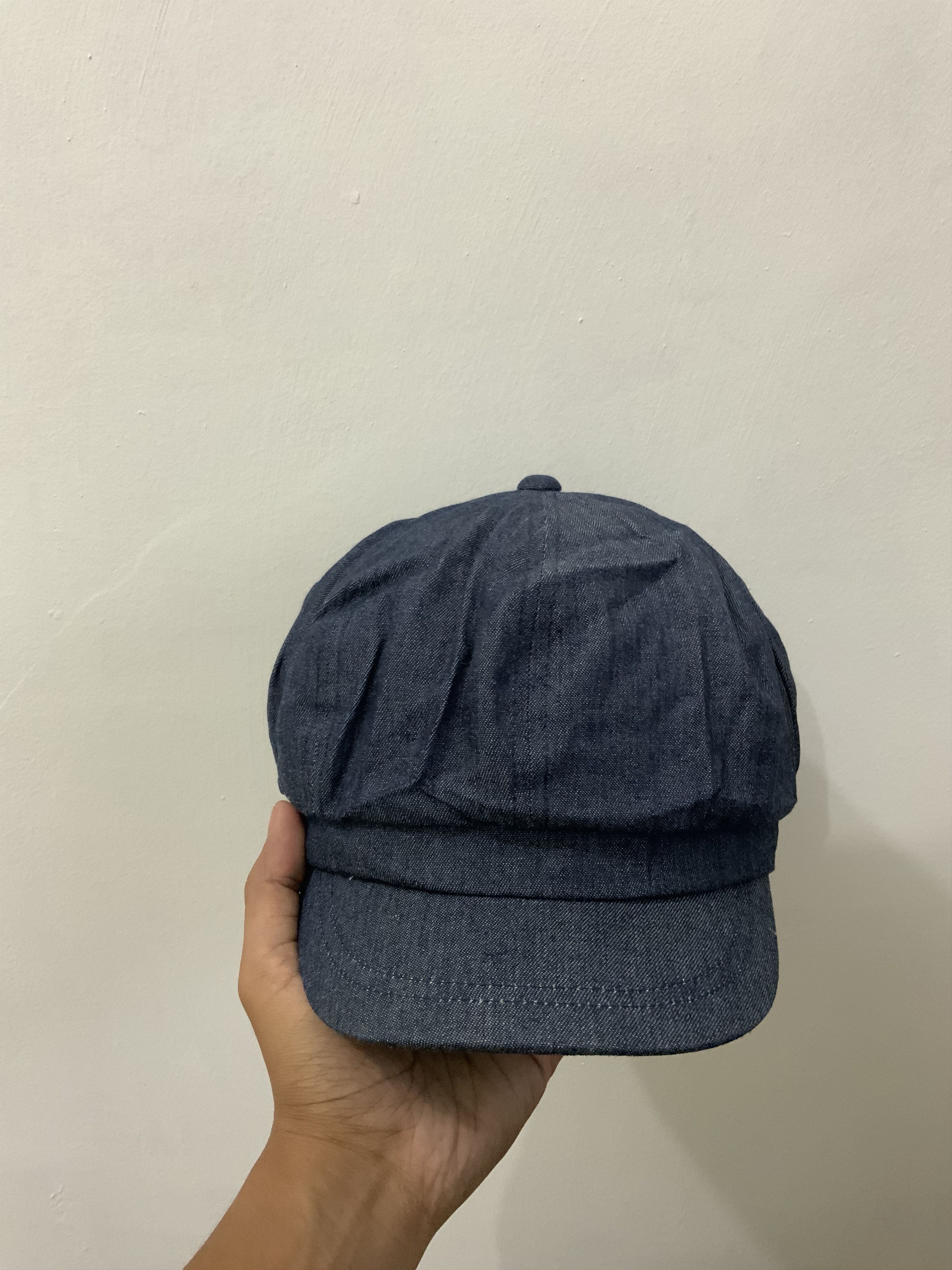 Japanese Brand Indigo denim Newsboy Hat Size ONE SIZE - 1 Thumbnail