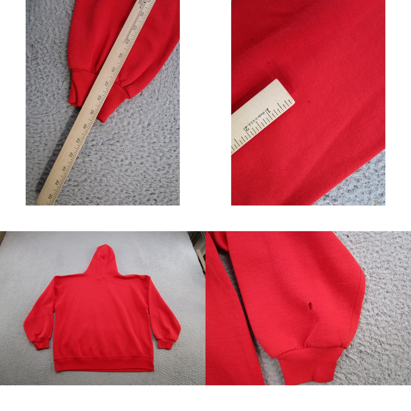 Russell Athletic VINTAGE Russell Athletic Hoodie Shirt Adults XL Red 90s Sports Football Mens Hooded Pullover Size US XL / EU 56 / 4 - 9 Thumbnail