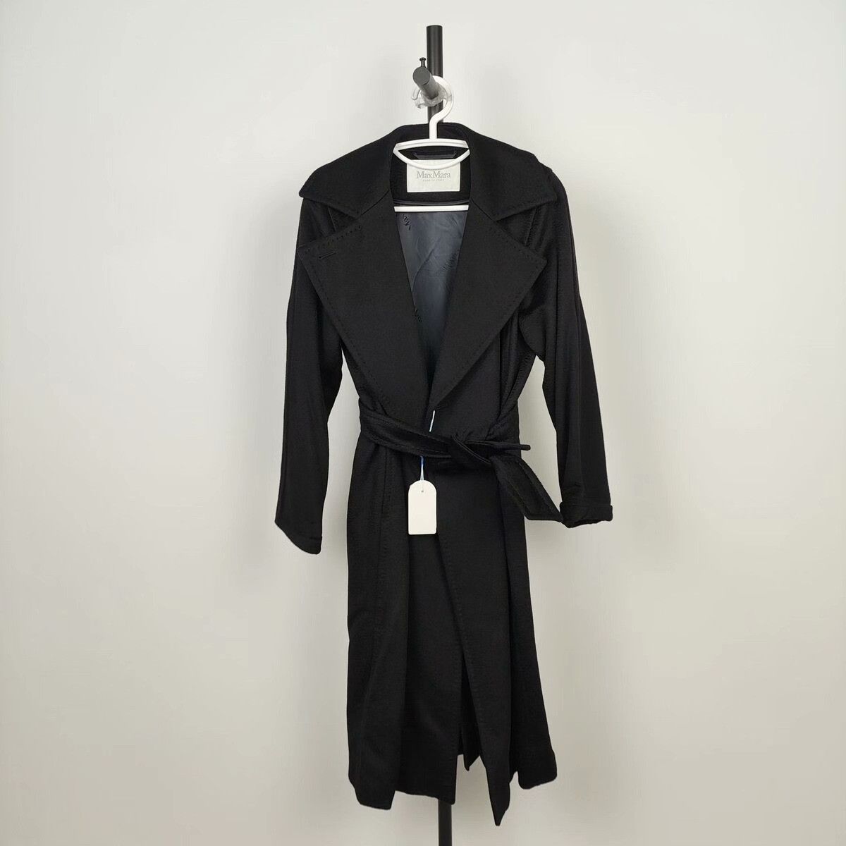 Max Mara Max Mara Long Black Coat XS Women Size XS / US 0-2 / IT 36-38 - 1 Thumbnail