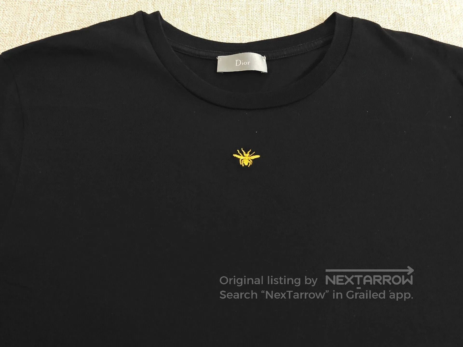 Dior Dior Men's Gold Bee Short-Sleeve T-Shirt. Size US M / EU 48-50 / 2 - 6 Thumbnail