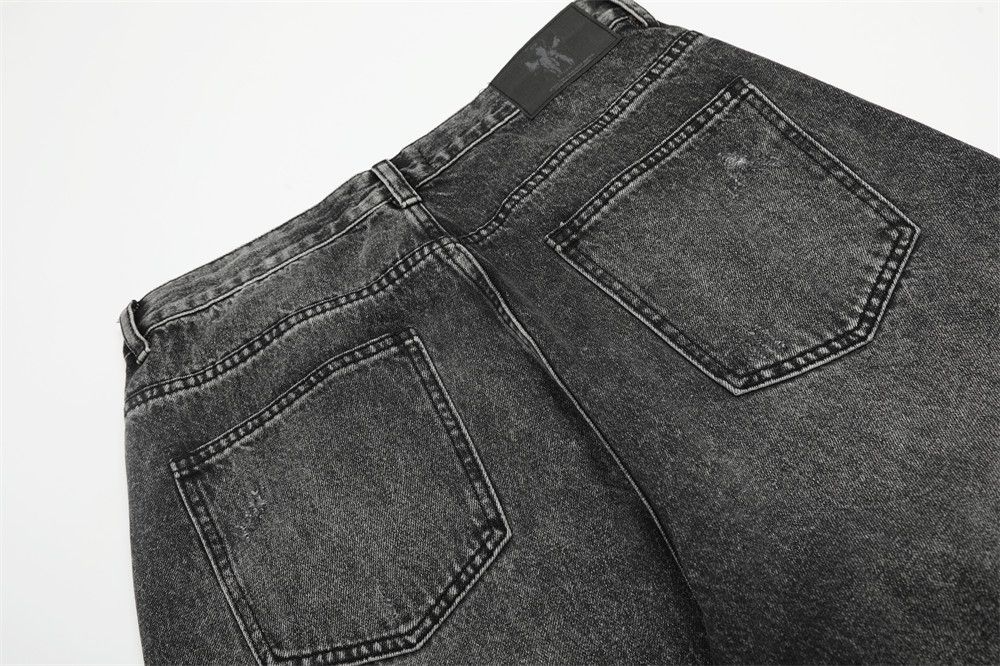 Japanese Brand × Jean America gradient retro punk distressed wide-leg washed jeans Size US 32 / EU 48 - 5 Thumbnail