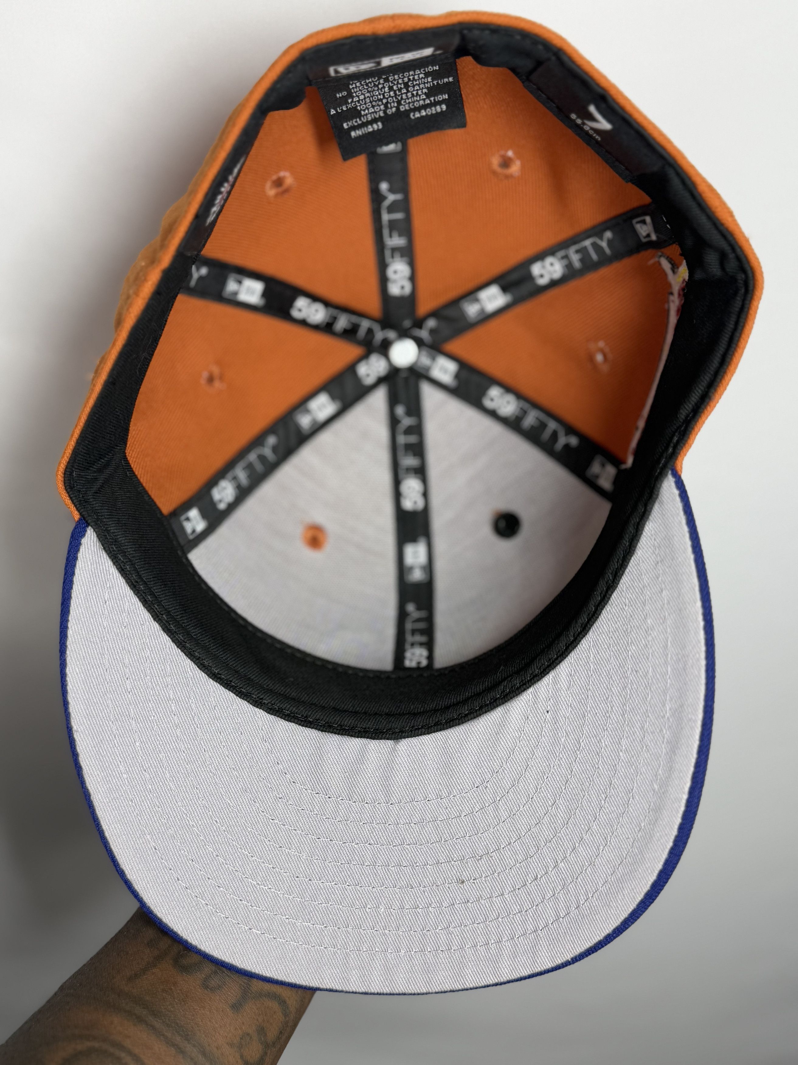 Hat Club × New Era Cleveland Guardians Burnt Orange Royal Gray "7" Size ONE SIZE - 5 Thumbnail