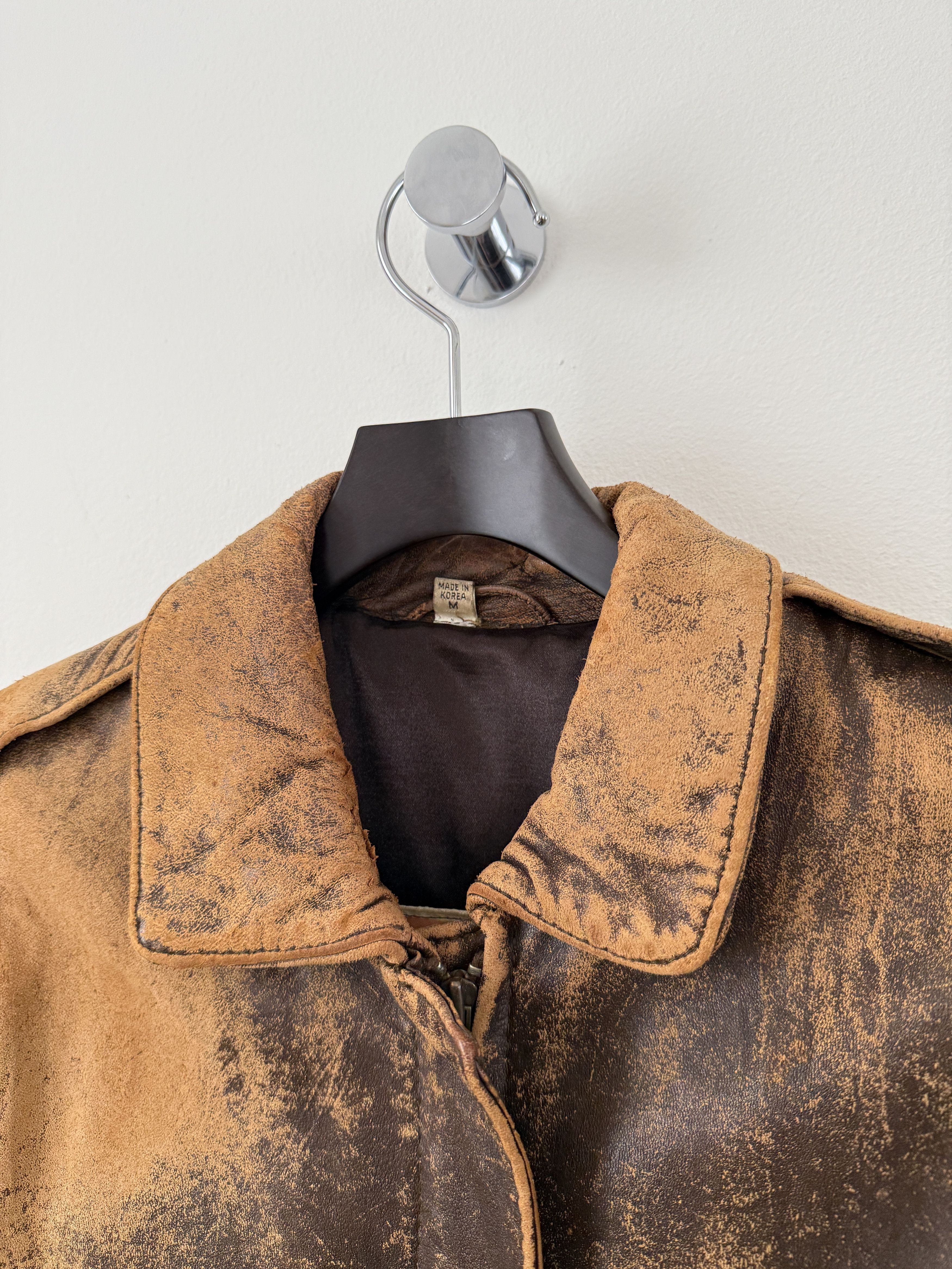 Vintage Leather Bomber Jacket Size US M / EU 48-50 / 2 - 6 Thumbnail