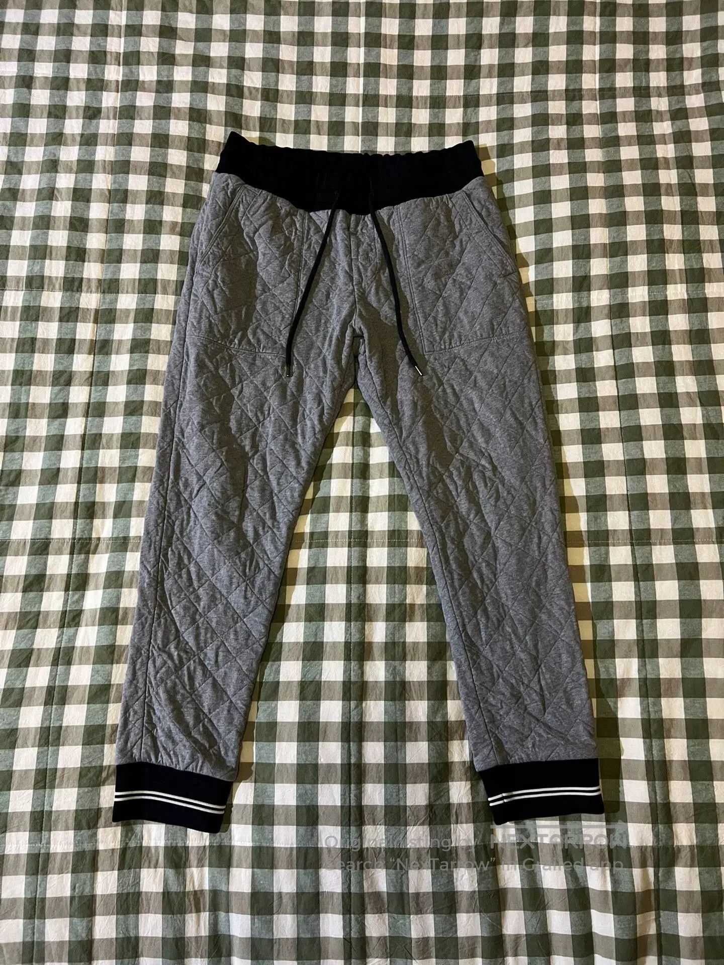 Moncler moncler quilted gray casual sports pants. Size US 44 / EU 60 - 1 Thumbnail