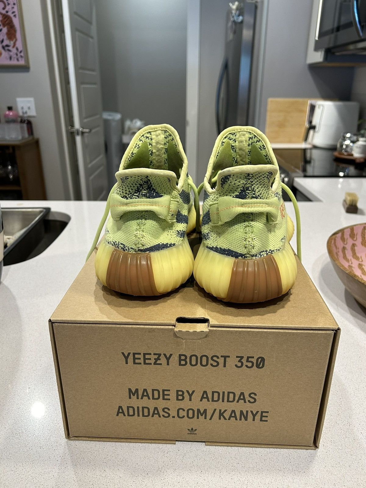 Adidas Yeezy Boost 350 V2 ‘Semi Frozen Yellow’ Size US 11.5 / EU 44-45 - 3 Thumbnail