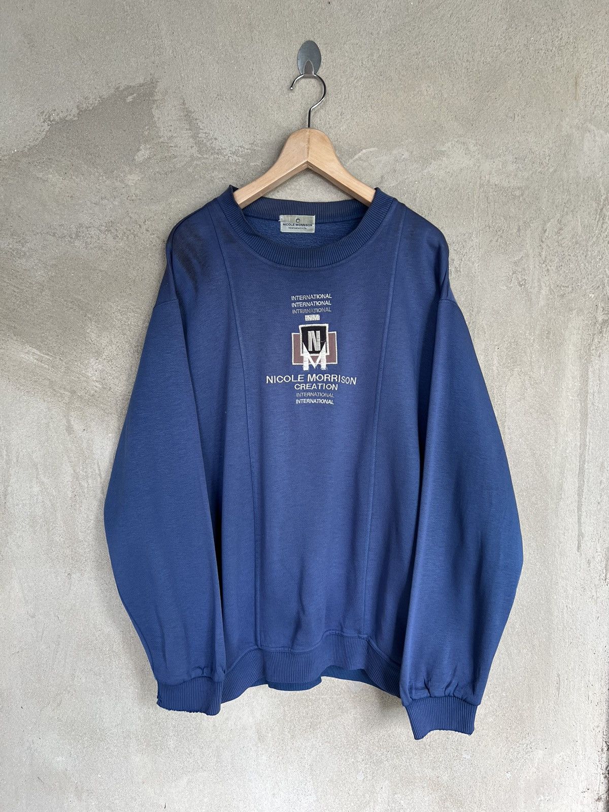 Designer Vintage Nicole Morrison Sweatshirt Size US XL / EU 56 / 4 - 2 Thumbnail