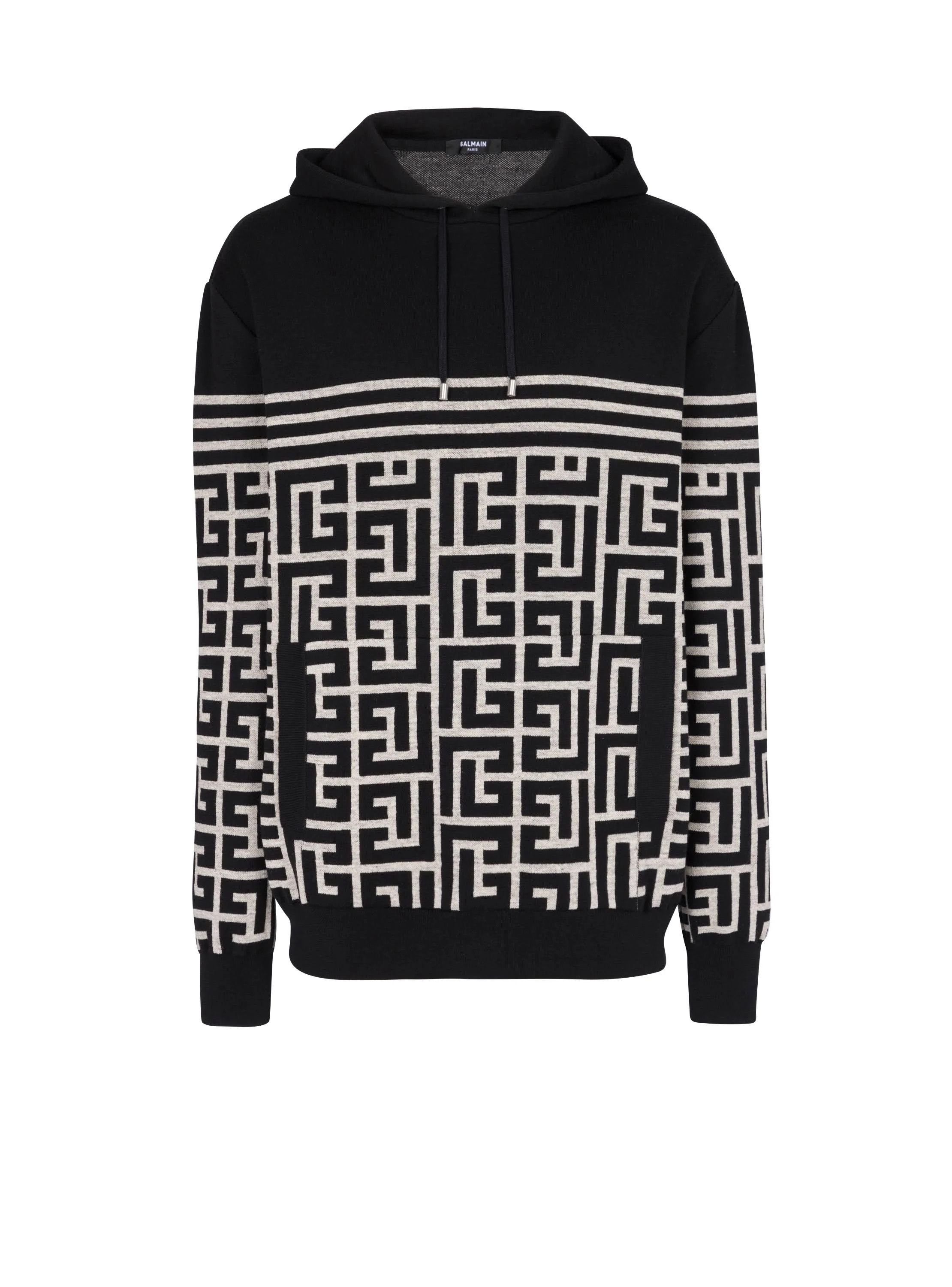 Balmain Decarnin Black Side Zip Hoodie XS | Grailed