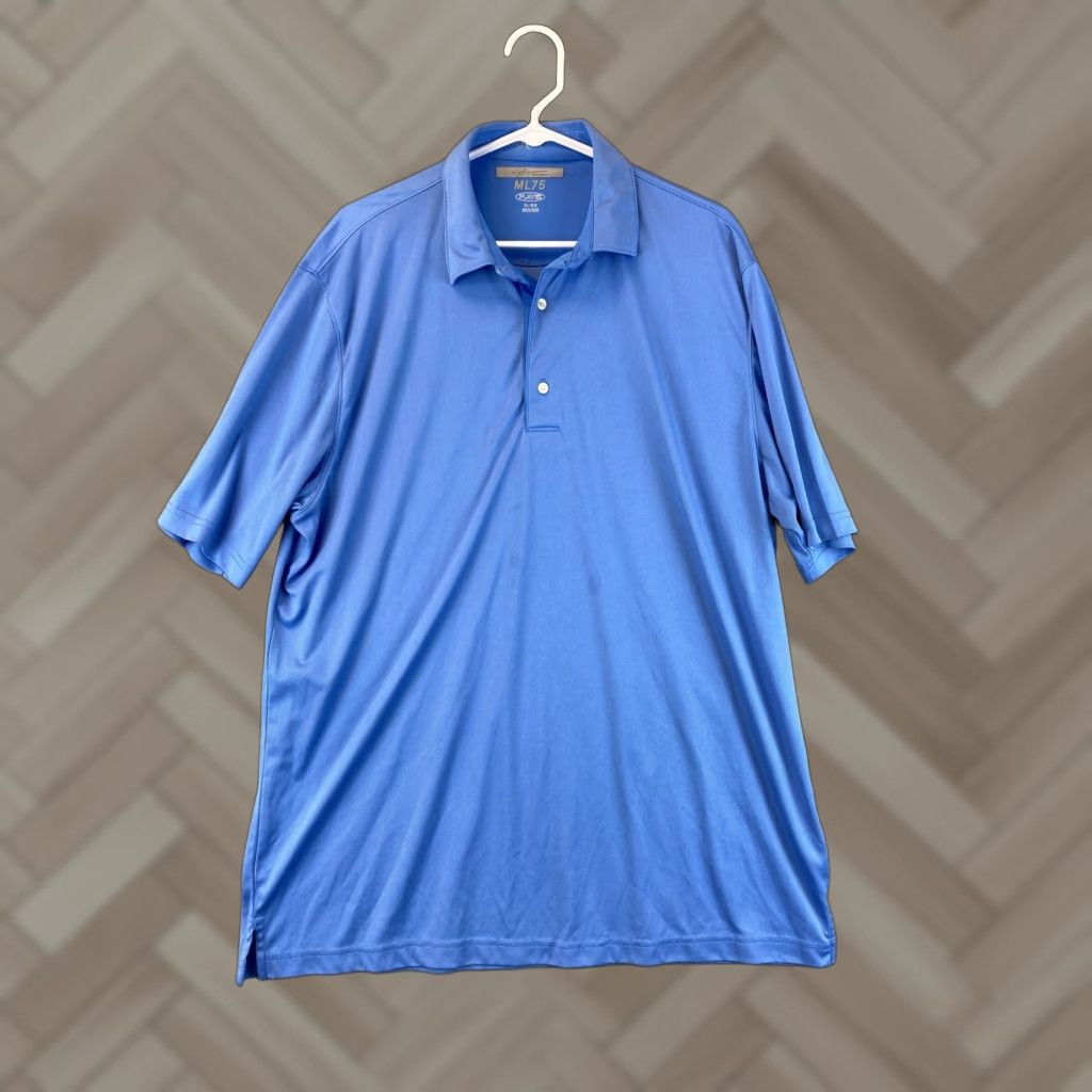 Vintage Greg Norman Collection Men’s Play Dry Golf Polo Shirt XL Blue / /65-13 Size US XL / EU 56 / 4 - 1 Thumbnail