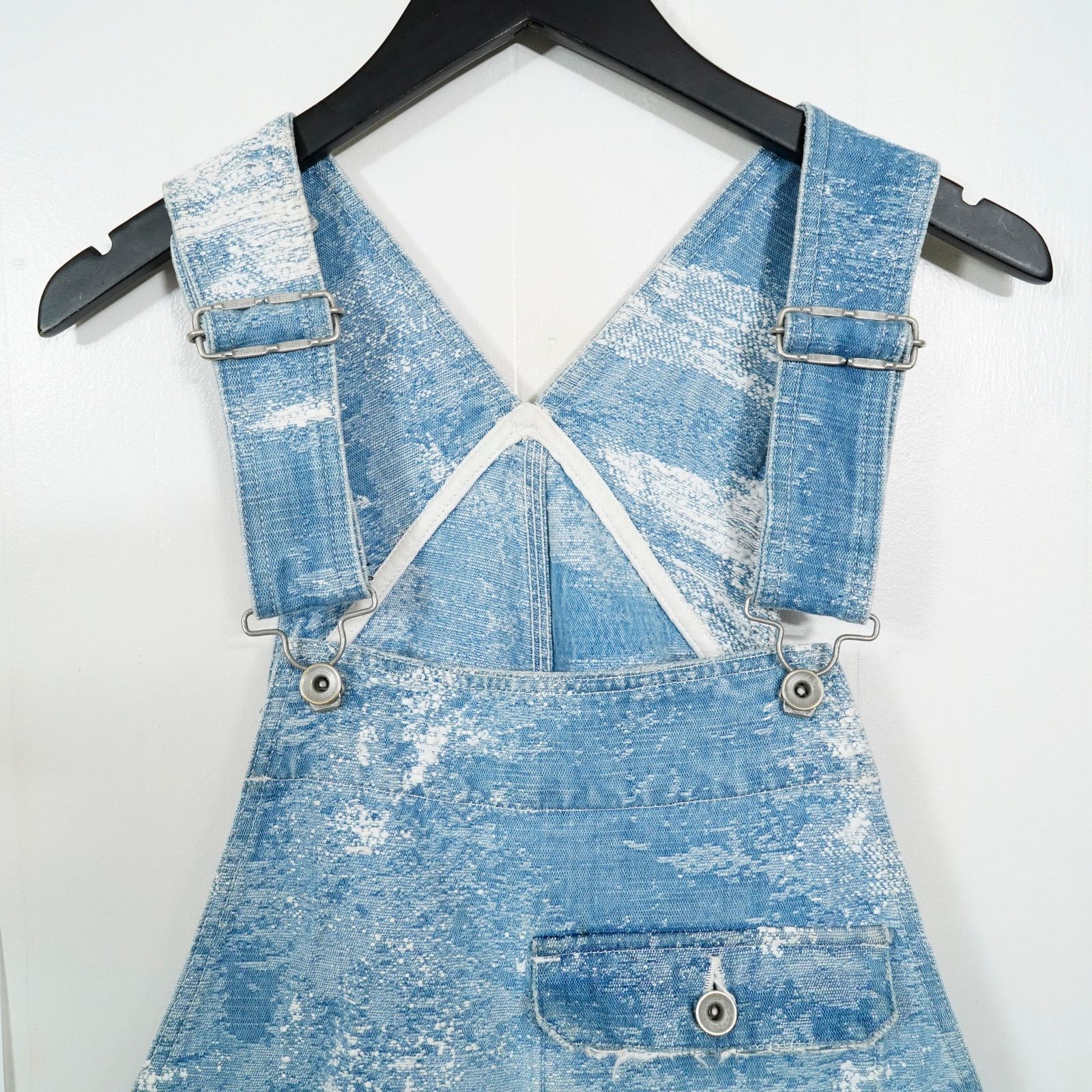 TAAKK TAAKK Distressed Denim Overalls Japan Designer Wide Leg Size US 35 - 14 Thumbnail