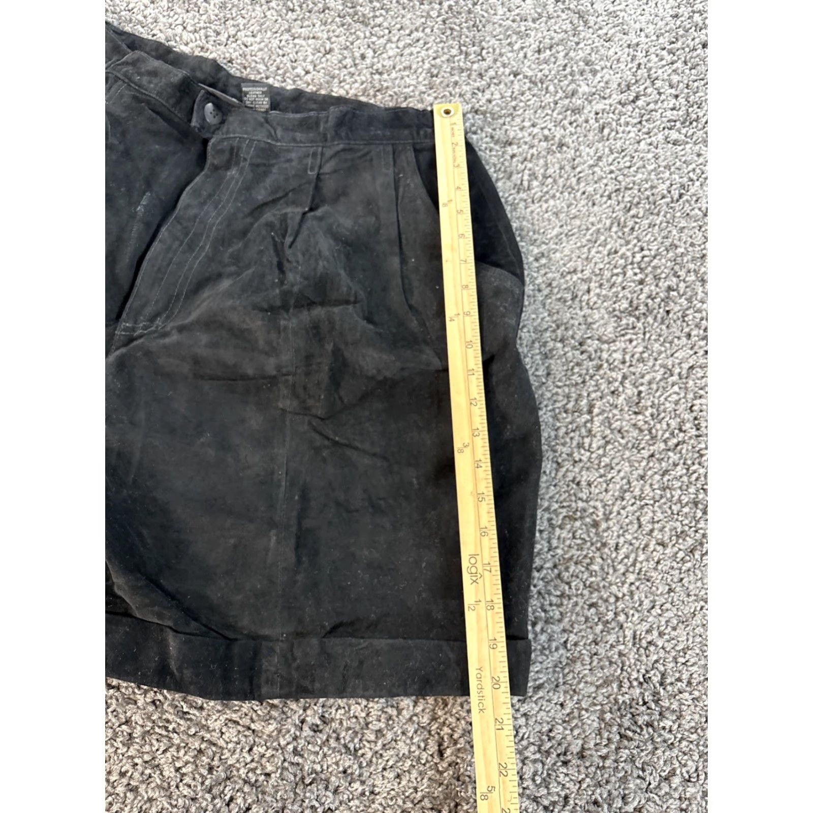 Vintage VINTAGE Jacque KoKo Bermuda Shorts Leather Black 36 90s Womens Size 36 Black Mens Womens Size 25" / US 0 / IT 36 - 2 Thumbnail