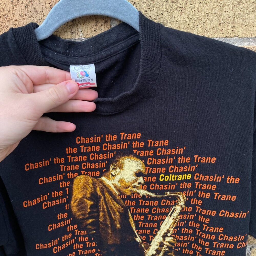 Fruit Of The Loom Vintage 1994 John Coltrane Chasin The Trane Jazz Tee T Shir Size US L / EU 52-54 / 3 - 3 Thumbnail