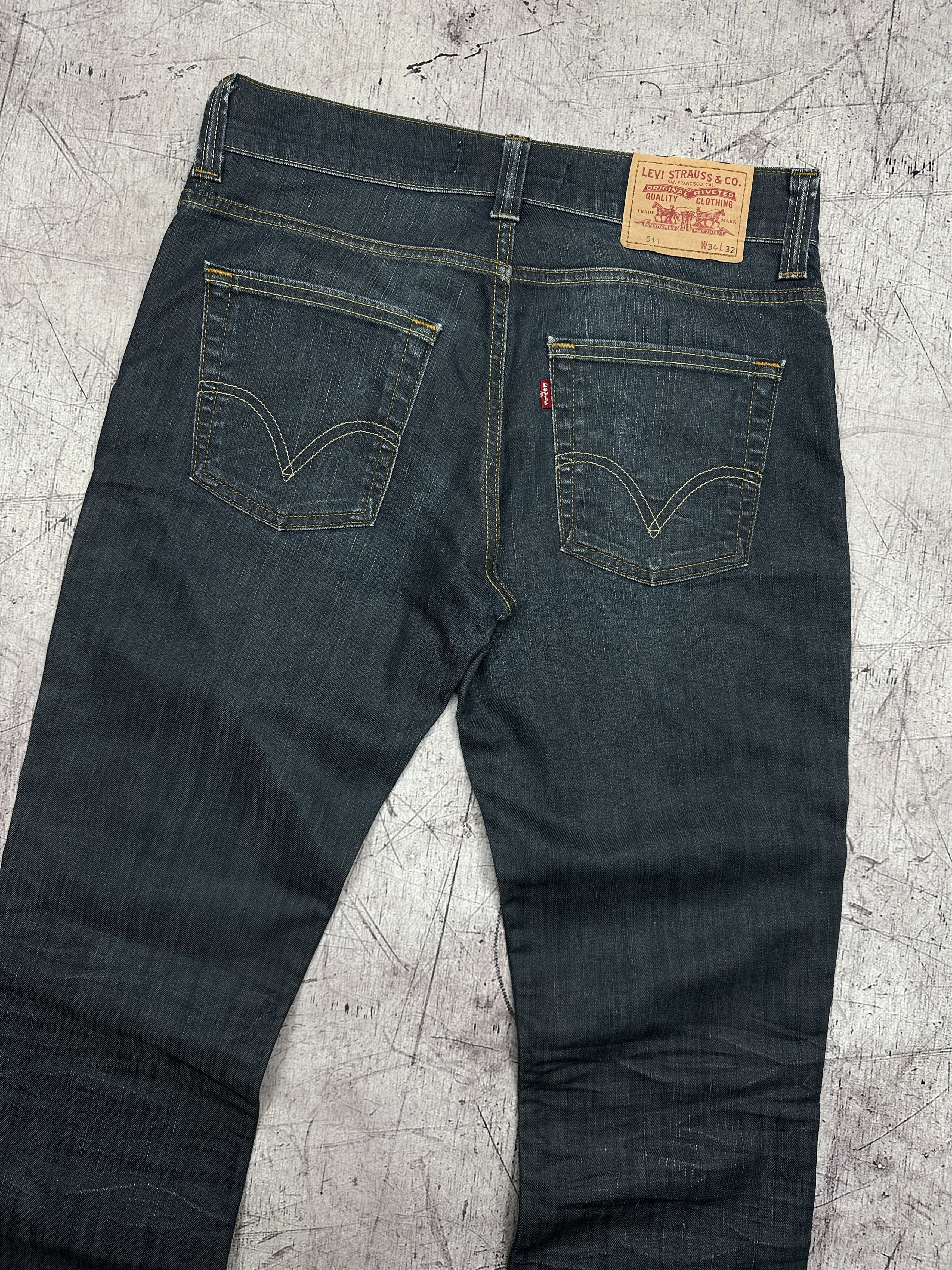 Levi's Levi's 511 Mens Denim Pants Jeans Size 34 x 32 Size US 34 / EU 50 - 2 Thumbnail