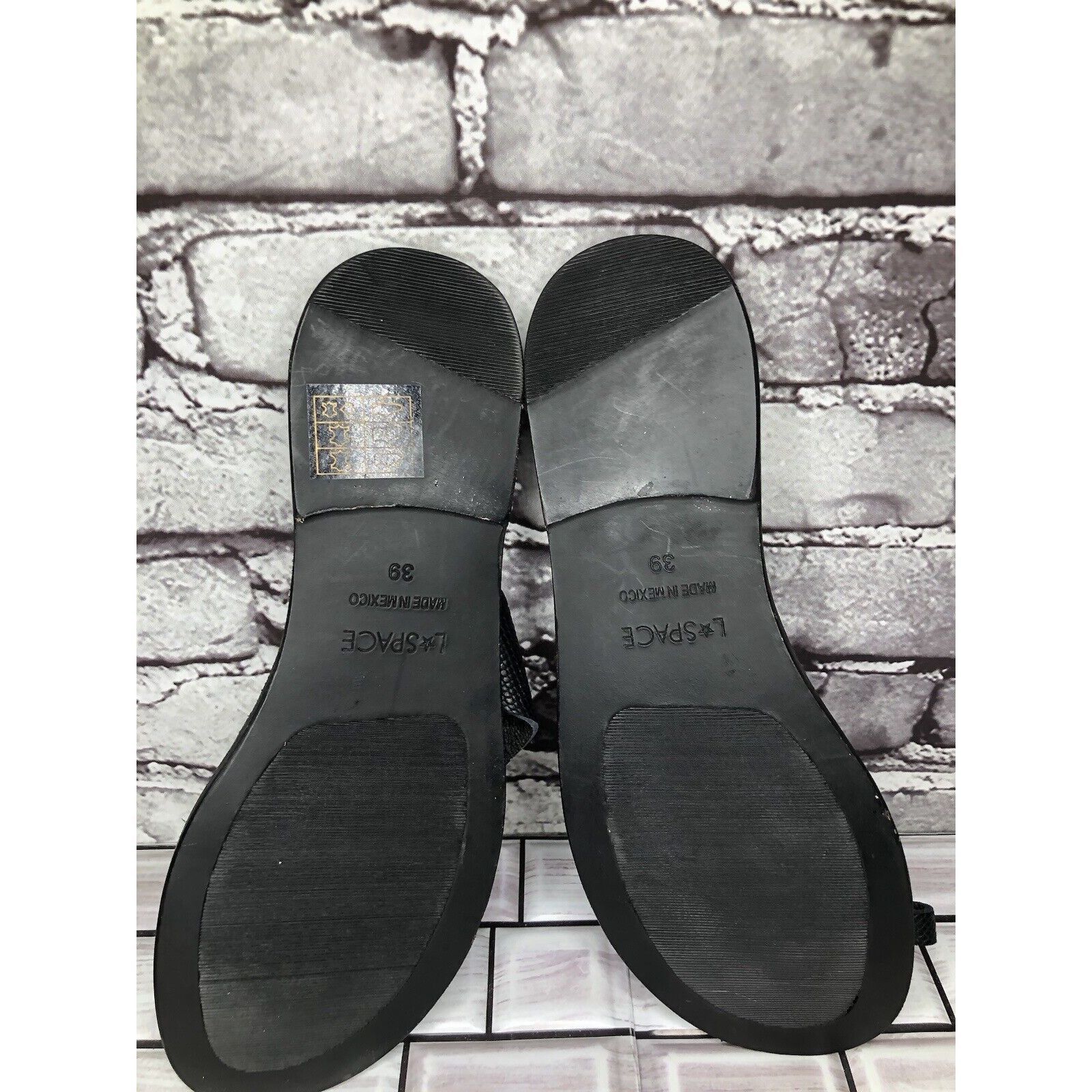 Other L*Space Miramar Black Leather SnakeSkin Print Toe Post Sanda Size US 8.5 / IT 38.5 - 15 Thumbnail