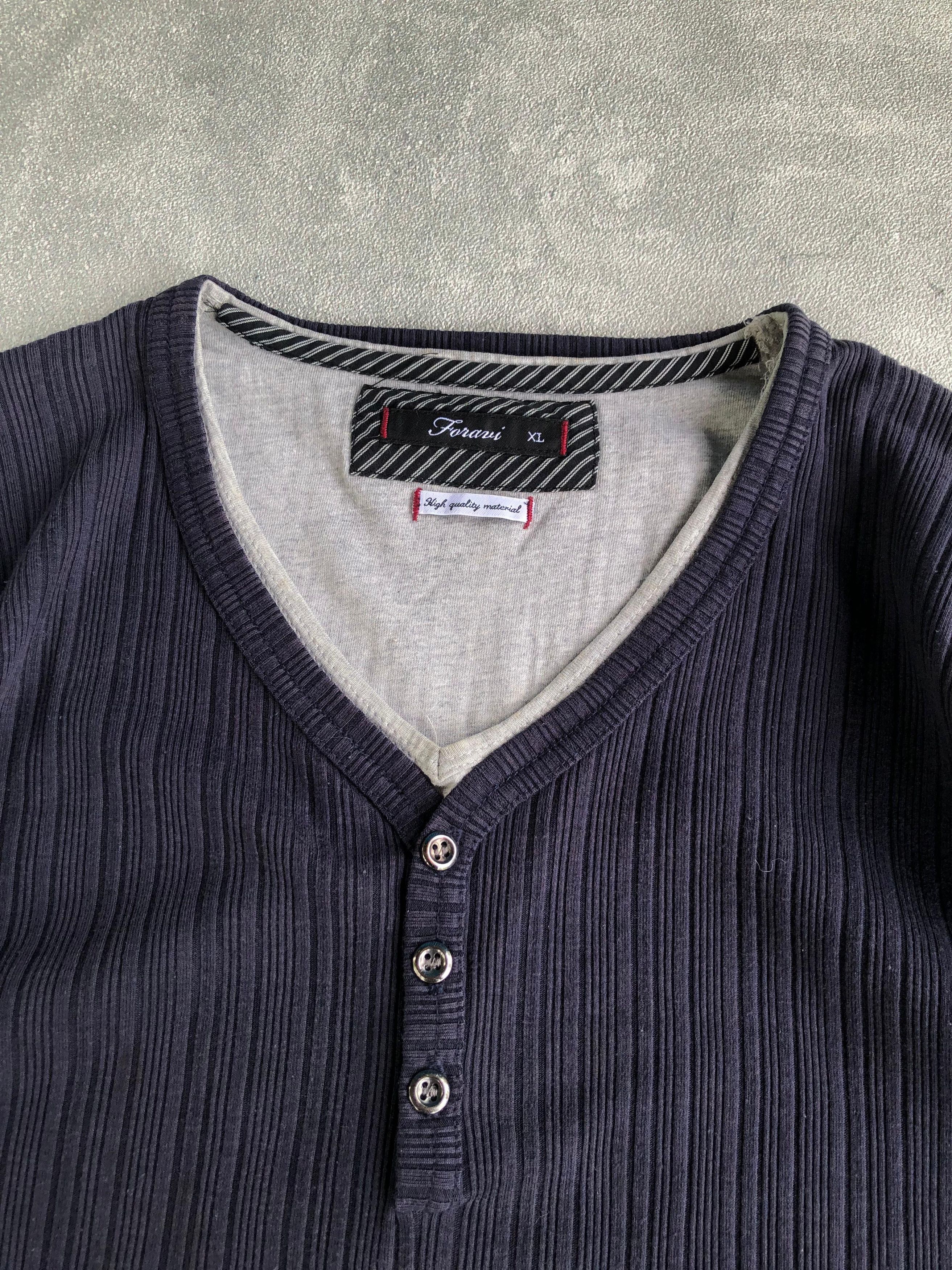 Japanese Brand Foravi Long Sleeve Double Layer Size US XL / EU 56 / 4 - 2 Thumbnail