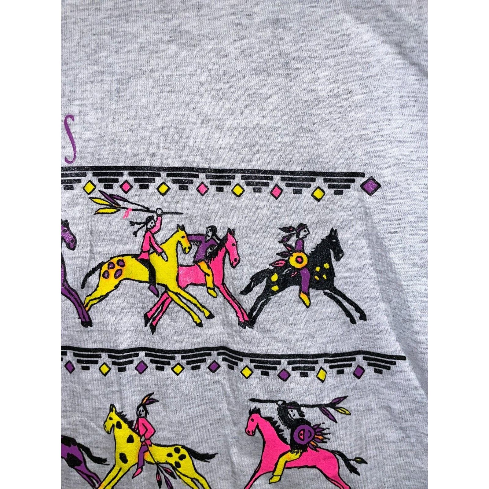 Signal Sport Vintage Taos Shirt NM Native American Horses Tee VTG M 90s Size US M / EU 48-50 / 2 - 3 Thumbnail