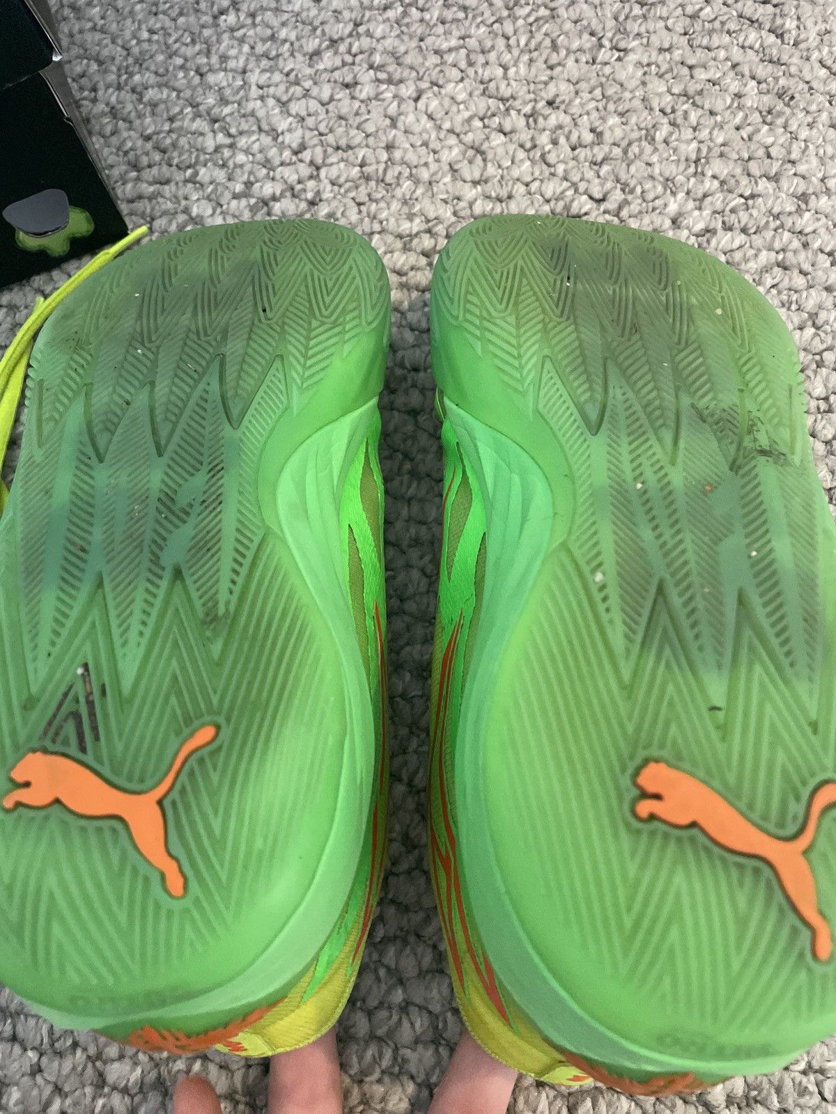Puma Puma Lamelo Ball Nickelodeon slime green basketball shoes Size US 9 / EU 42 - 3 Thumbnail