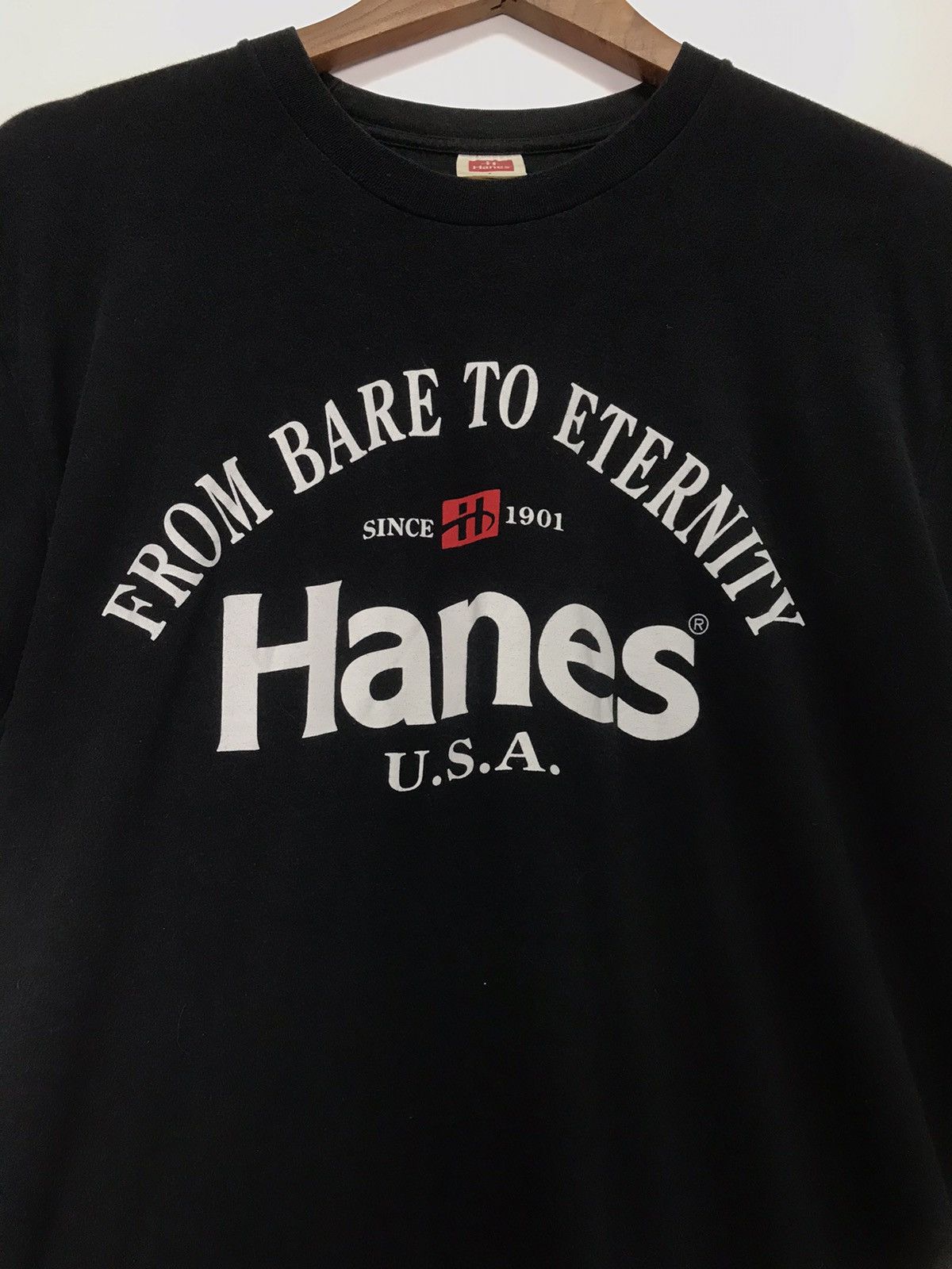 Hanes × Vintage Vintage Hanes USA tee Size US L / EU 52-54 / 3 - 6 Thumbnail