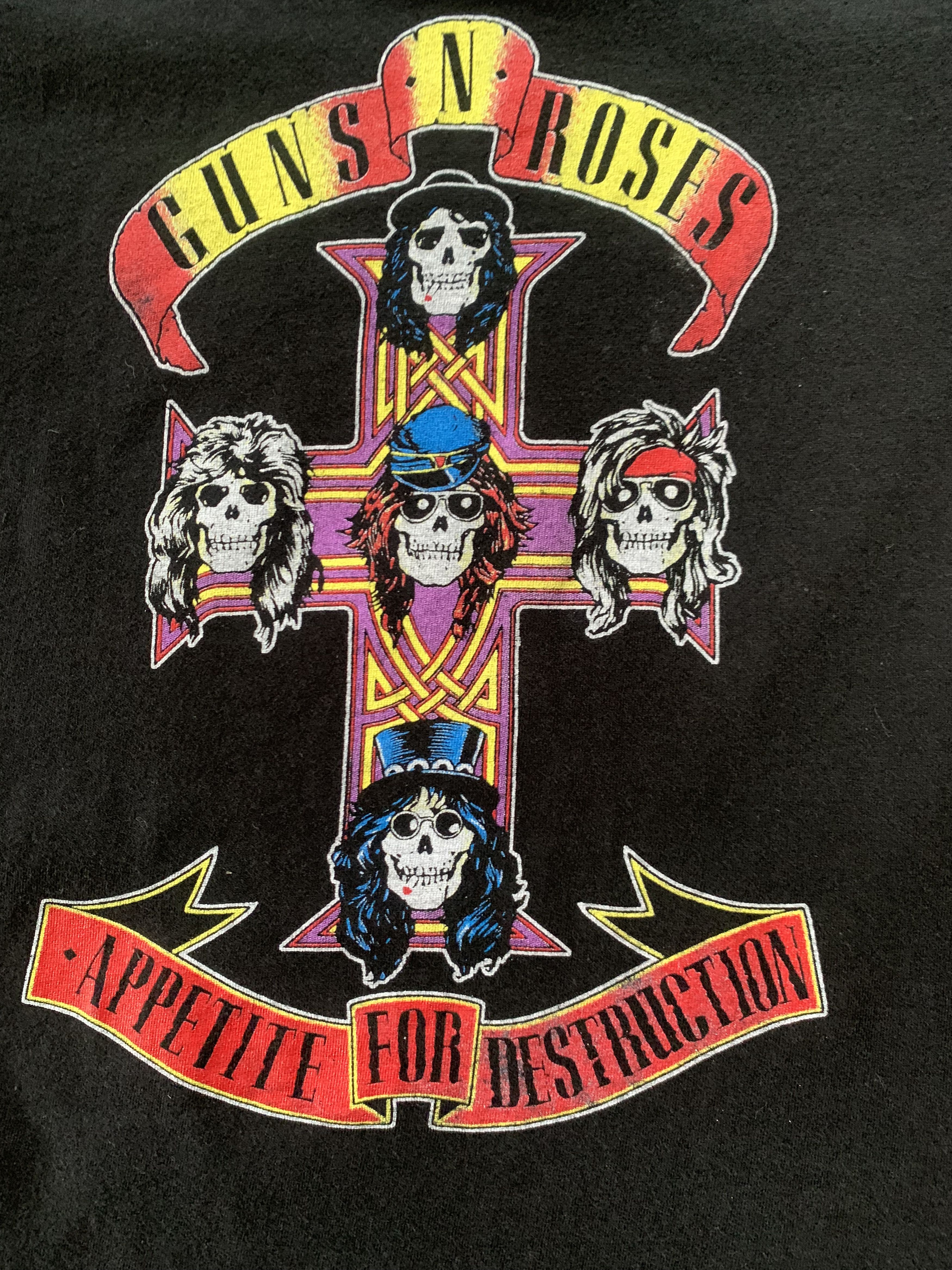 Band Tees Vintage Kids Guns N Roses Big Logo T-Shirt Size US XXS / EU 40 - 4 Thumbnail