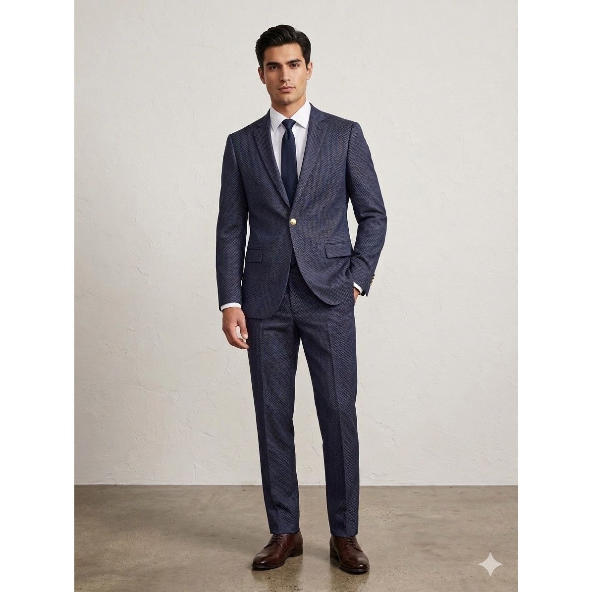 The Kooples The Kooples blue psychedelic diamond suit wool slacks Size 36R - 1 Thumbnail