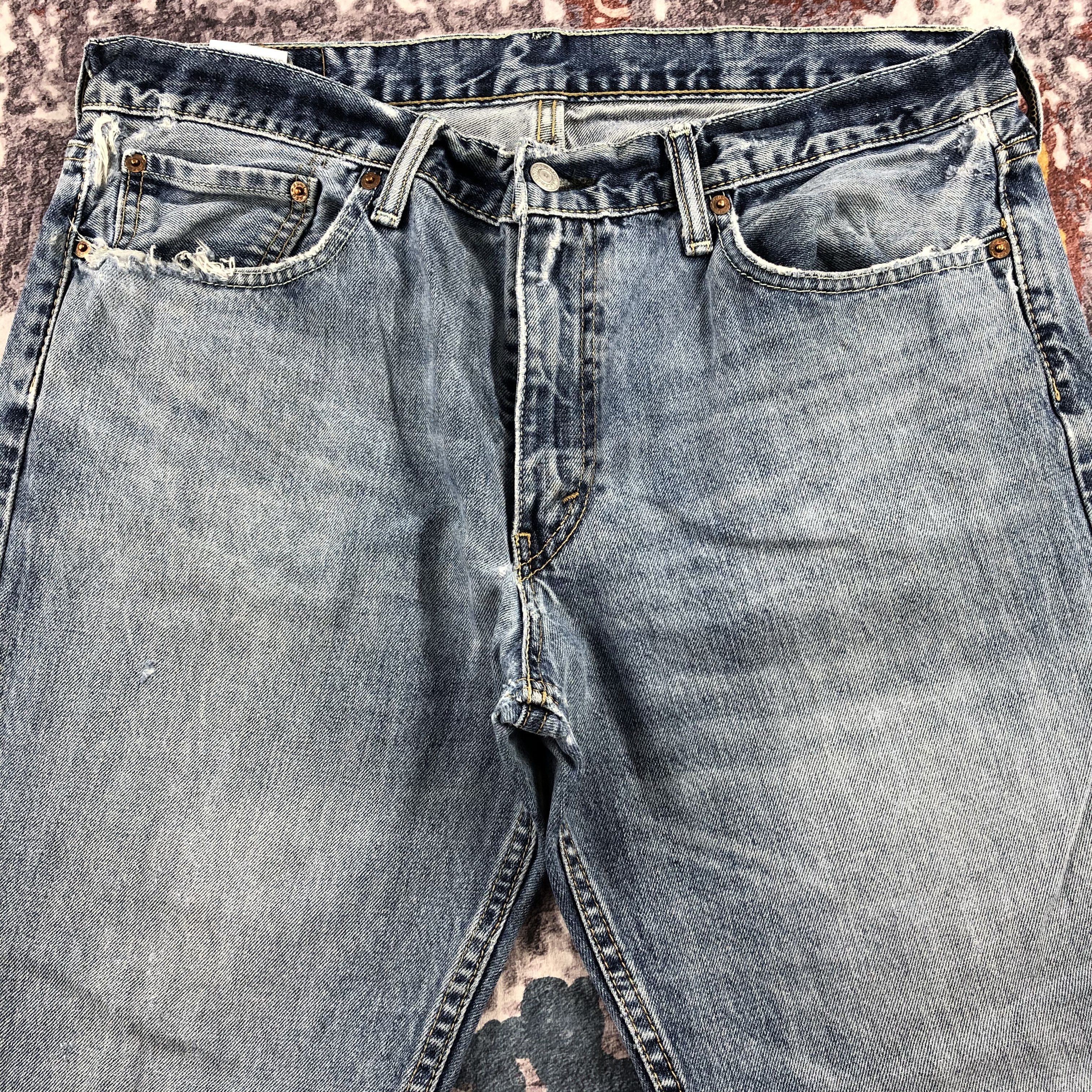 Levi's × Vintage Vintage Blue Wash Levis 501 Jeans-JM2308 Size US 37 - 3 Thumbnail