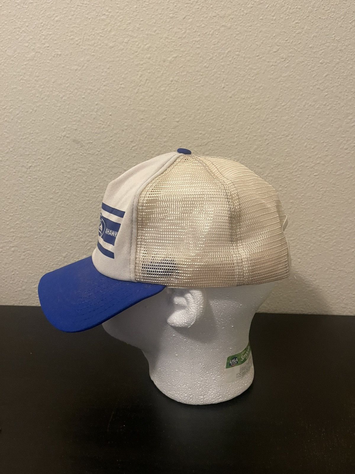 NFL Vintage 1980s Seattle Seahawks Trucker Mesh Hat Size ONE SIZE - 4 Thumbnail