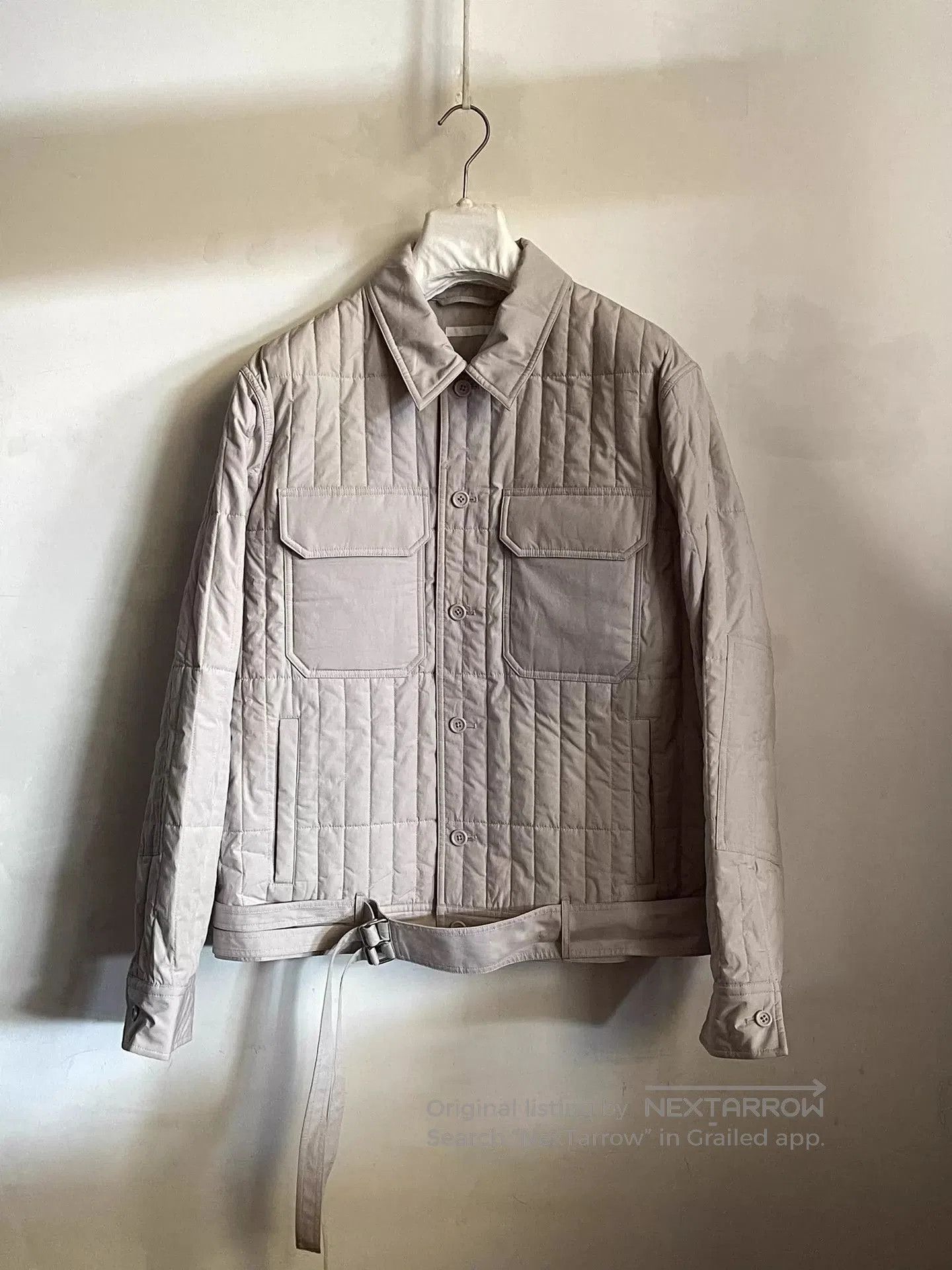 Helmut Lang Helmut Lang Striped cotton-padded jacket jacket. Size US L / EU 52-54 / 3 - 1 Thumbnail