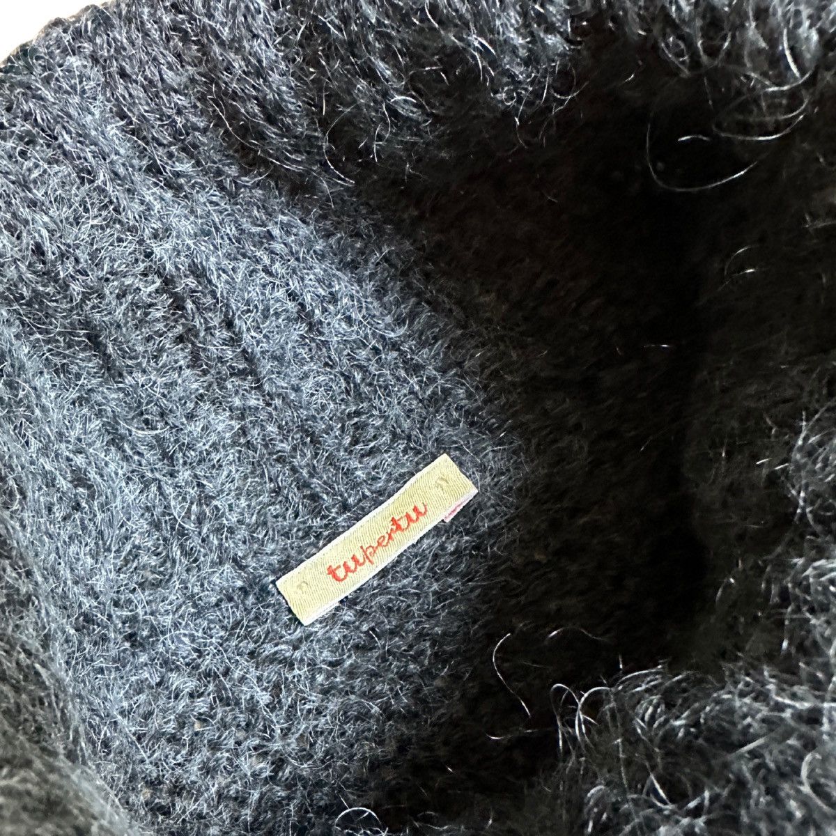 Other Tupertu Italy Gray Mohair Wool Blend Batwing Sweater Poncho Size ONE SIZE - 4 Thumbnail