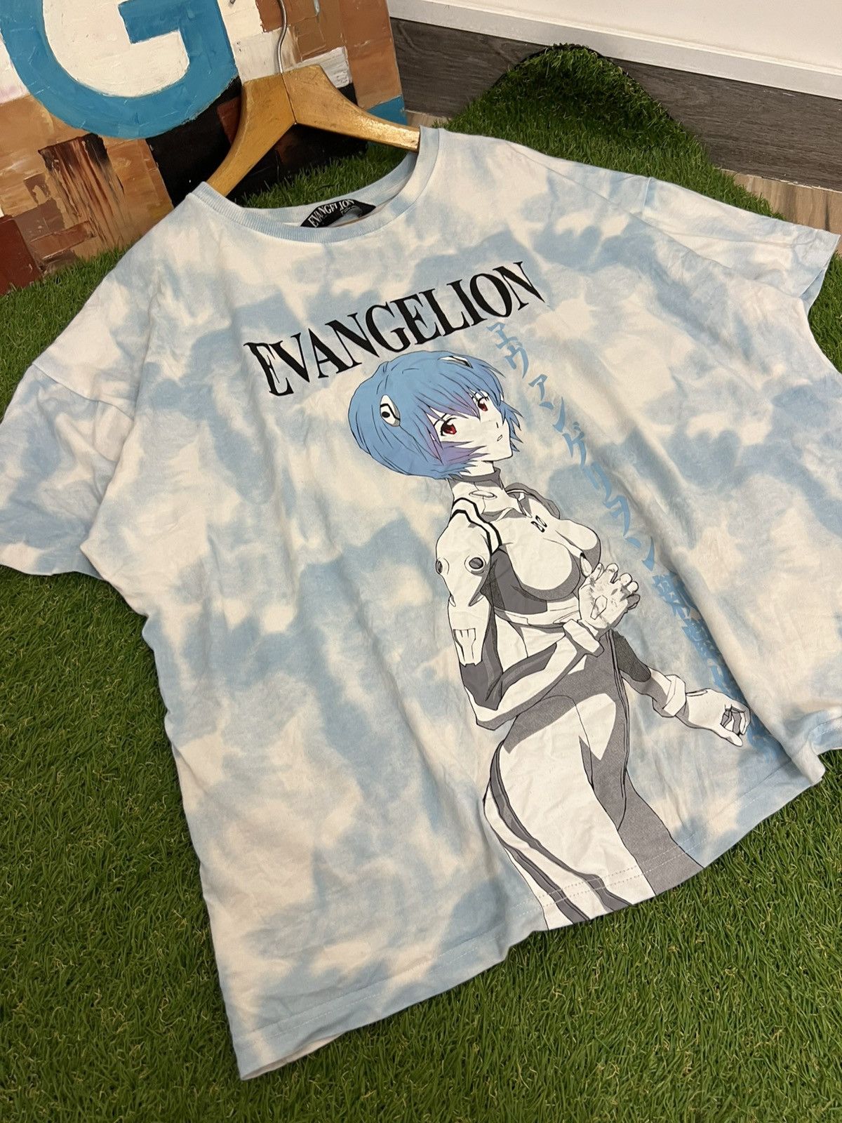 Japanese Brand × Vintage Retro Anime Evangelion Ayanami Rei Vintage Washed T-Shirt Size US XL / EU 56 / 4 - 4 Thumbnail
