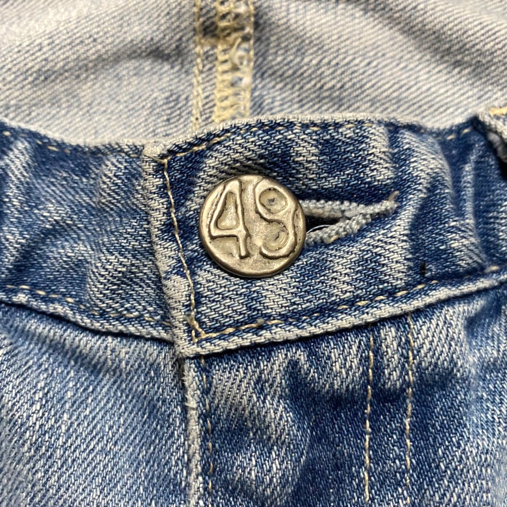 Denime AG Adriano Goldschmied Jeans Womens 27 Blue Denim Cigarette Skinny Distressed Jeans Size 27" / US 4 / IT 40 - 6 Thumbnail