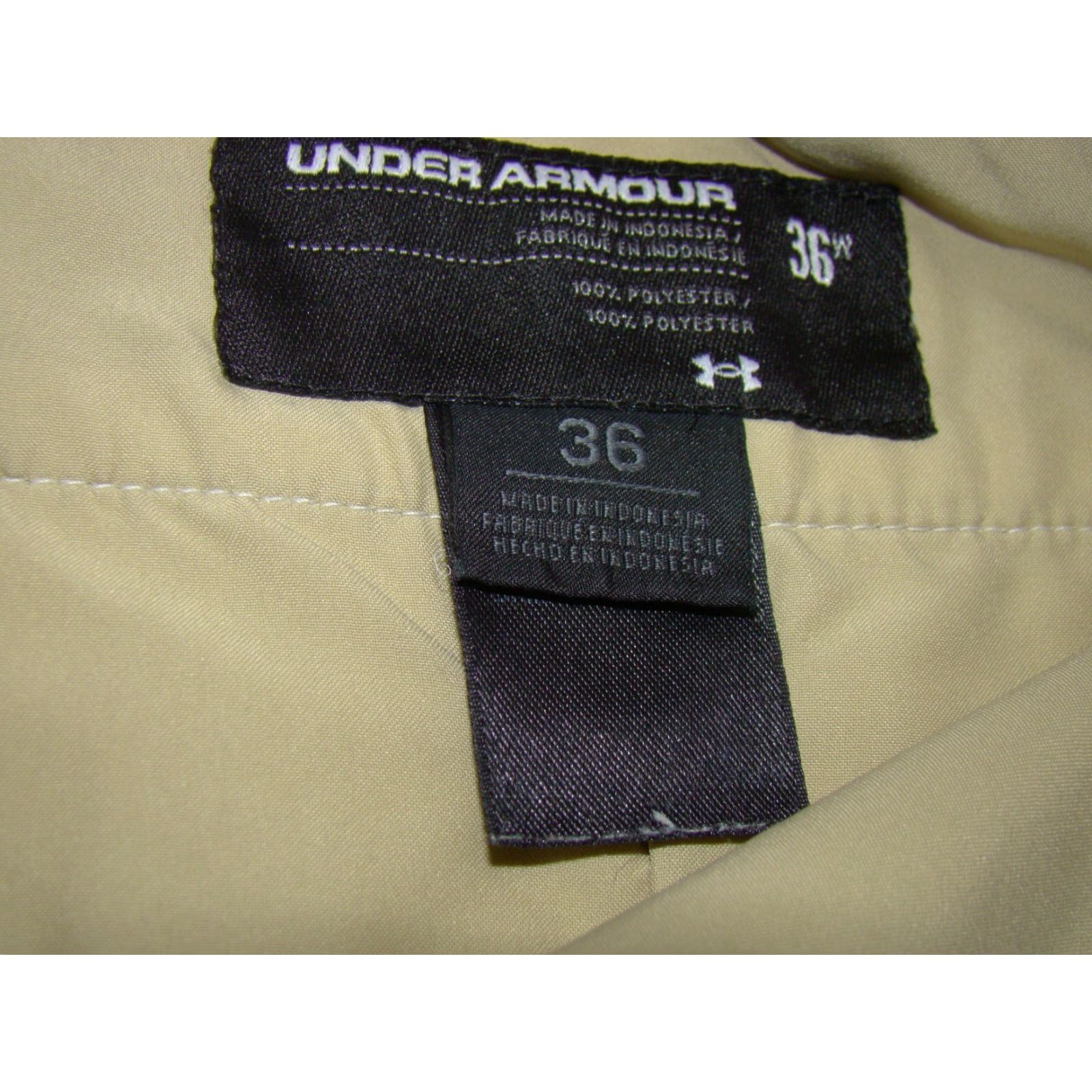 Under Armour UNDER ARMOUR Mens 36 Loose White Plaid Golf Shorts Size US 36 / EU 52 - 4 Thumbnail