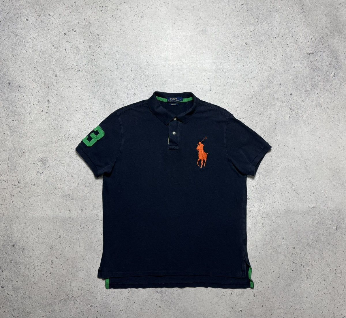 Polo Ralph Lauren Polo Ralph Lauren Big Pony #3 Vintage Polo Shirt PRL Size US L / EU 52-54 / 3 - 1 Thumbnail