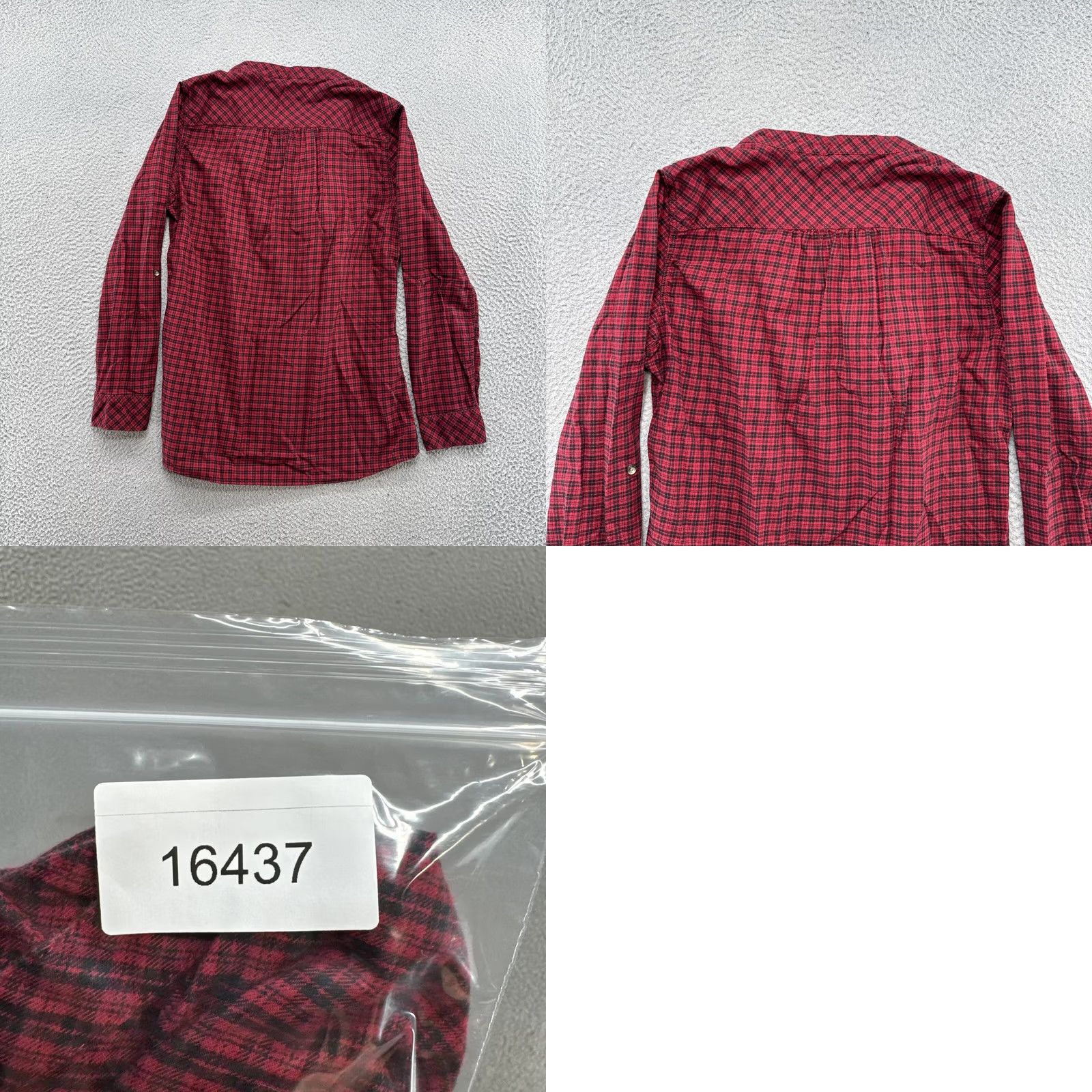 Eddie Bauer Eddie Bauer Red Plaid Flannel Button Henley Roll Tab Sleeve Shirt Top Size M Womens Size M / US 6-8 / IT 42-44 - 9 Thumbnail