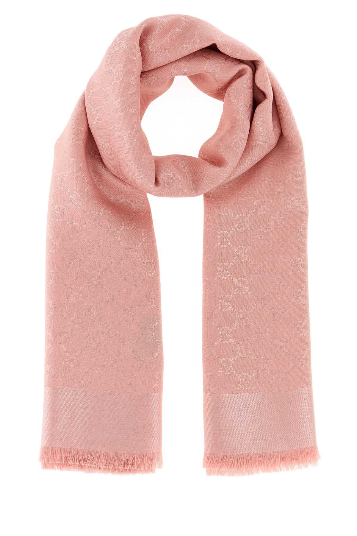 Gucci Pink Silk Blend Scarf Size ONE SIZE - 1 Thumbnail